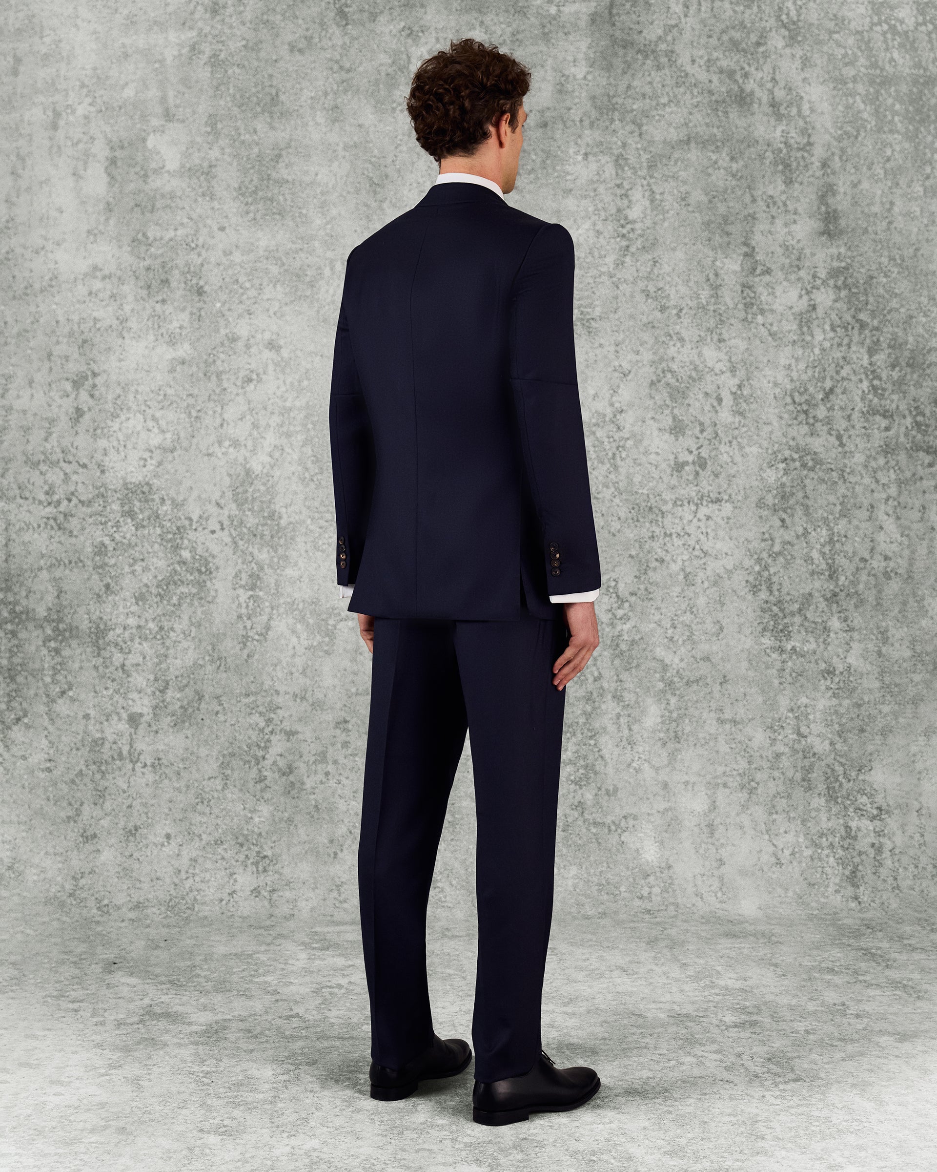 Doughty Wool Twill Suit Navy