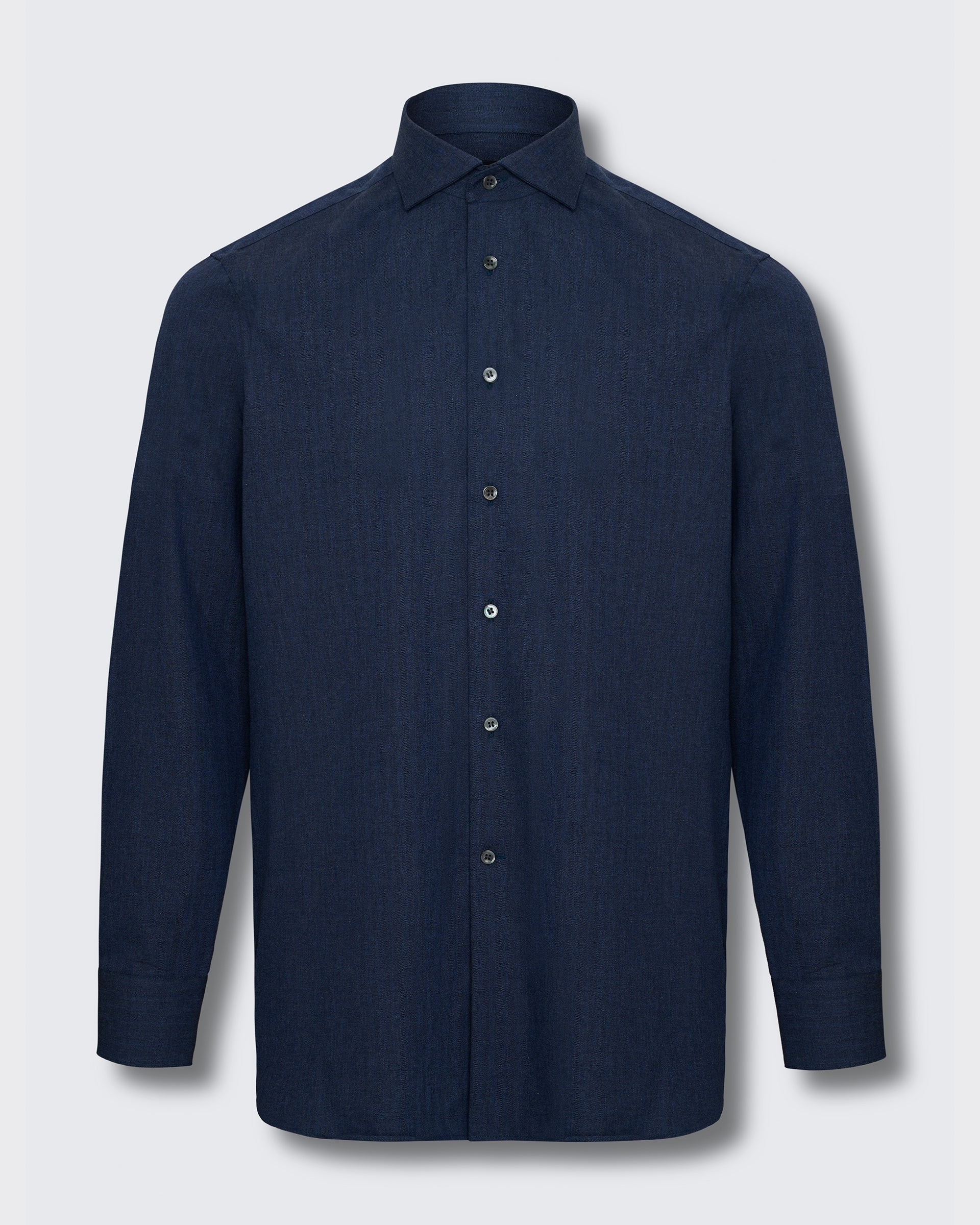 Day Herringbone Down Navy Shirt