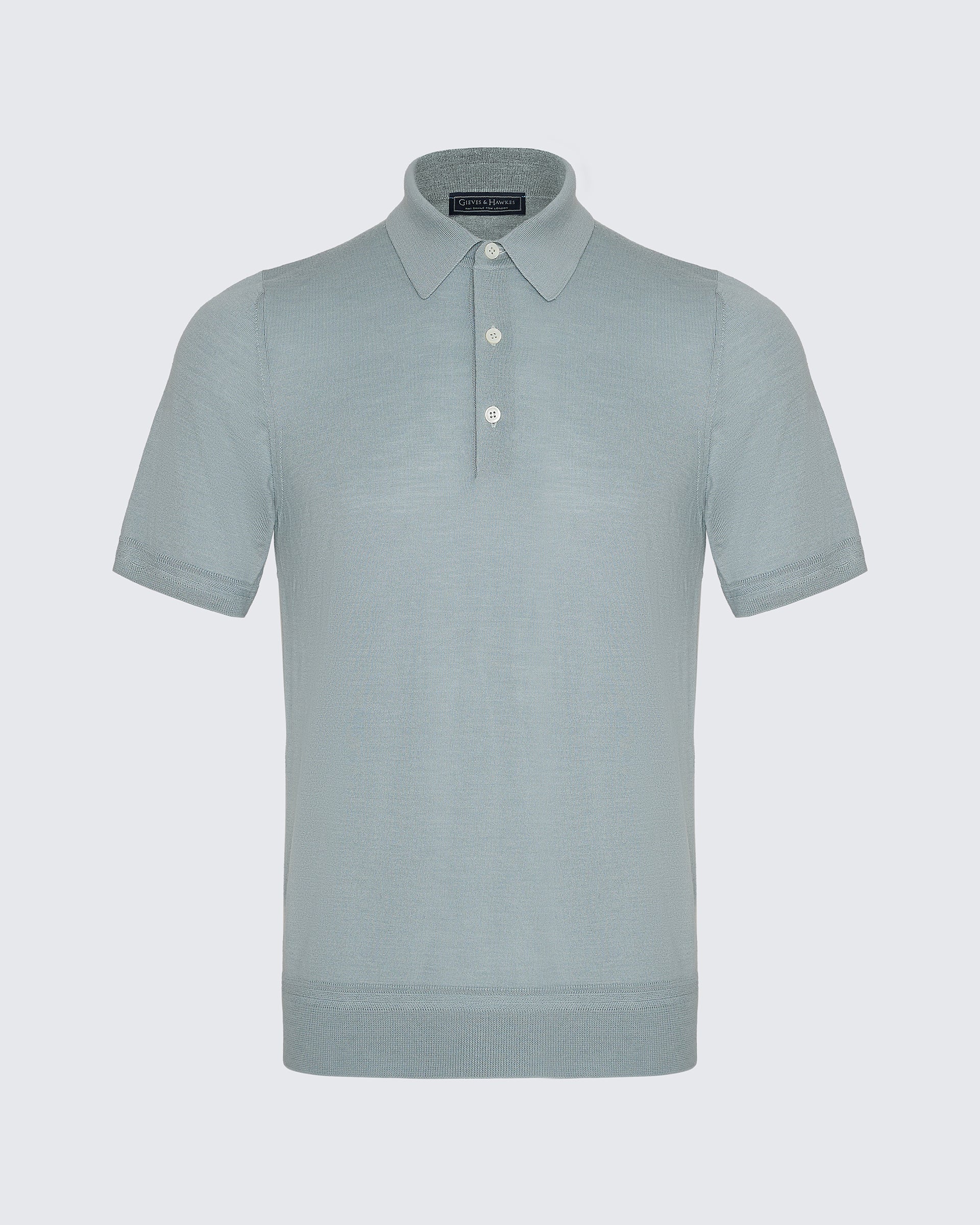 Dicken Merino Wool Silk Cashmere Polo Shirt