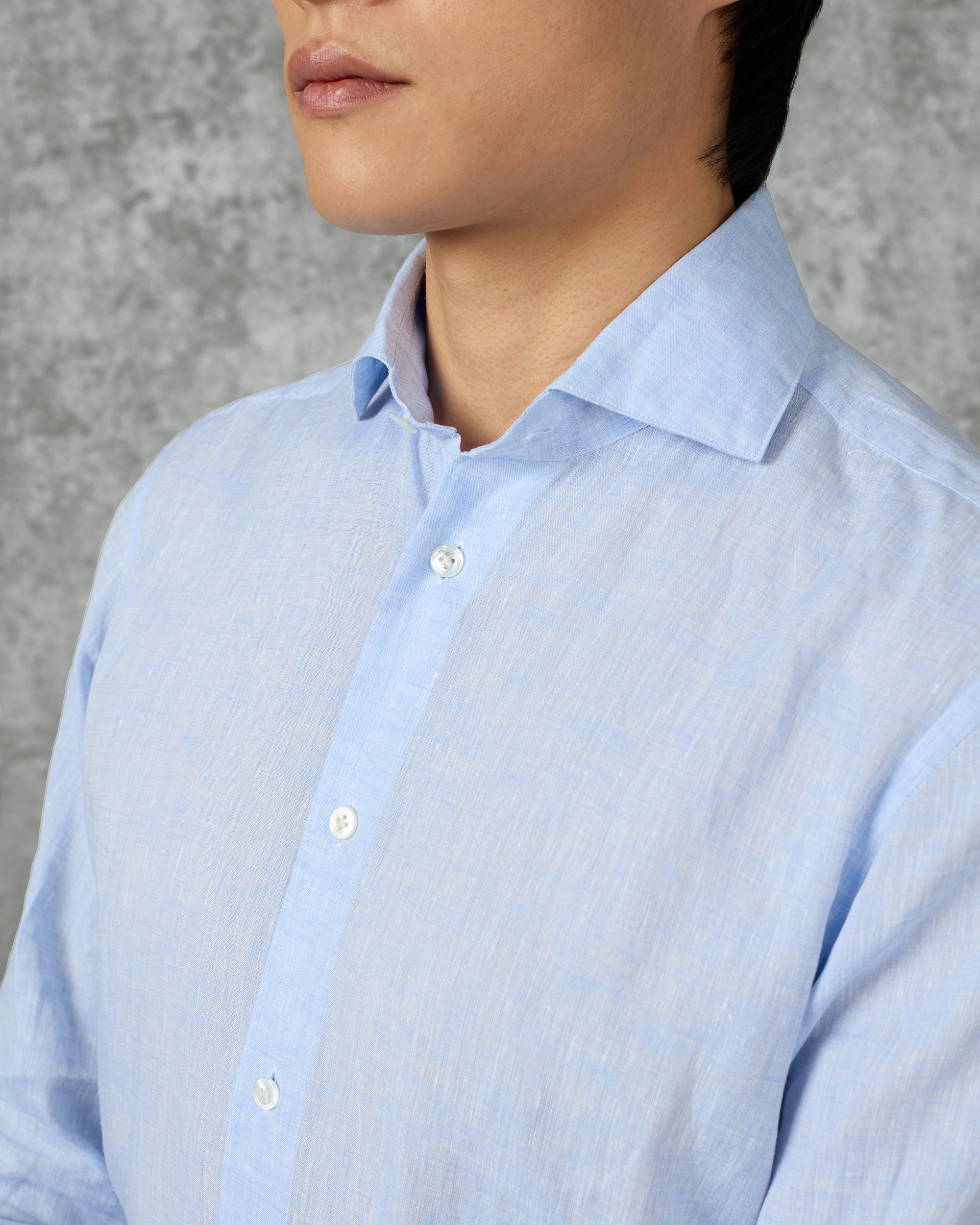 Dixon Linen Shirt Pale Blue