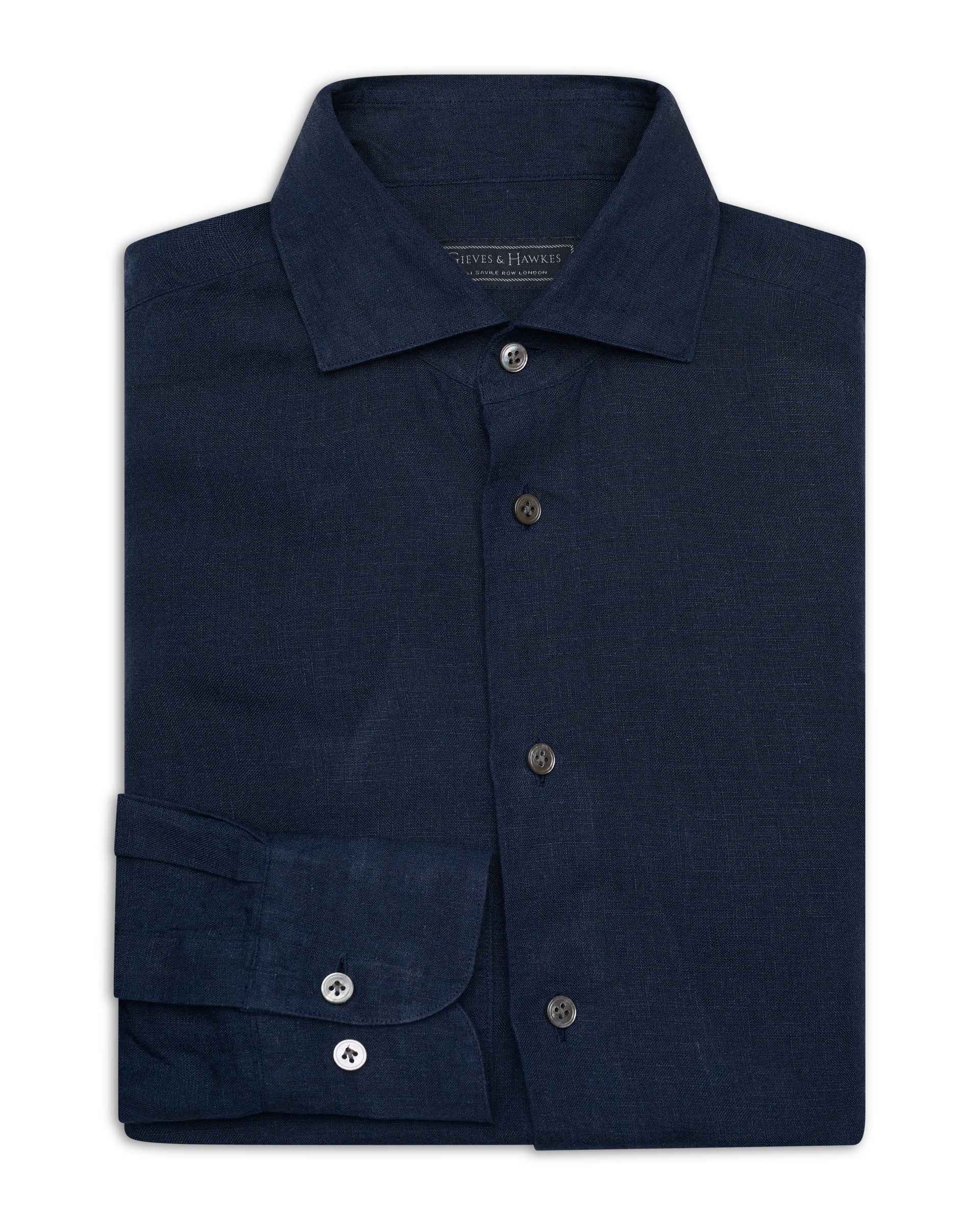 Dixon Linen Shirt Navy