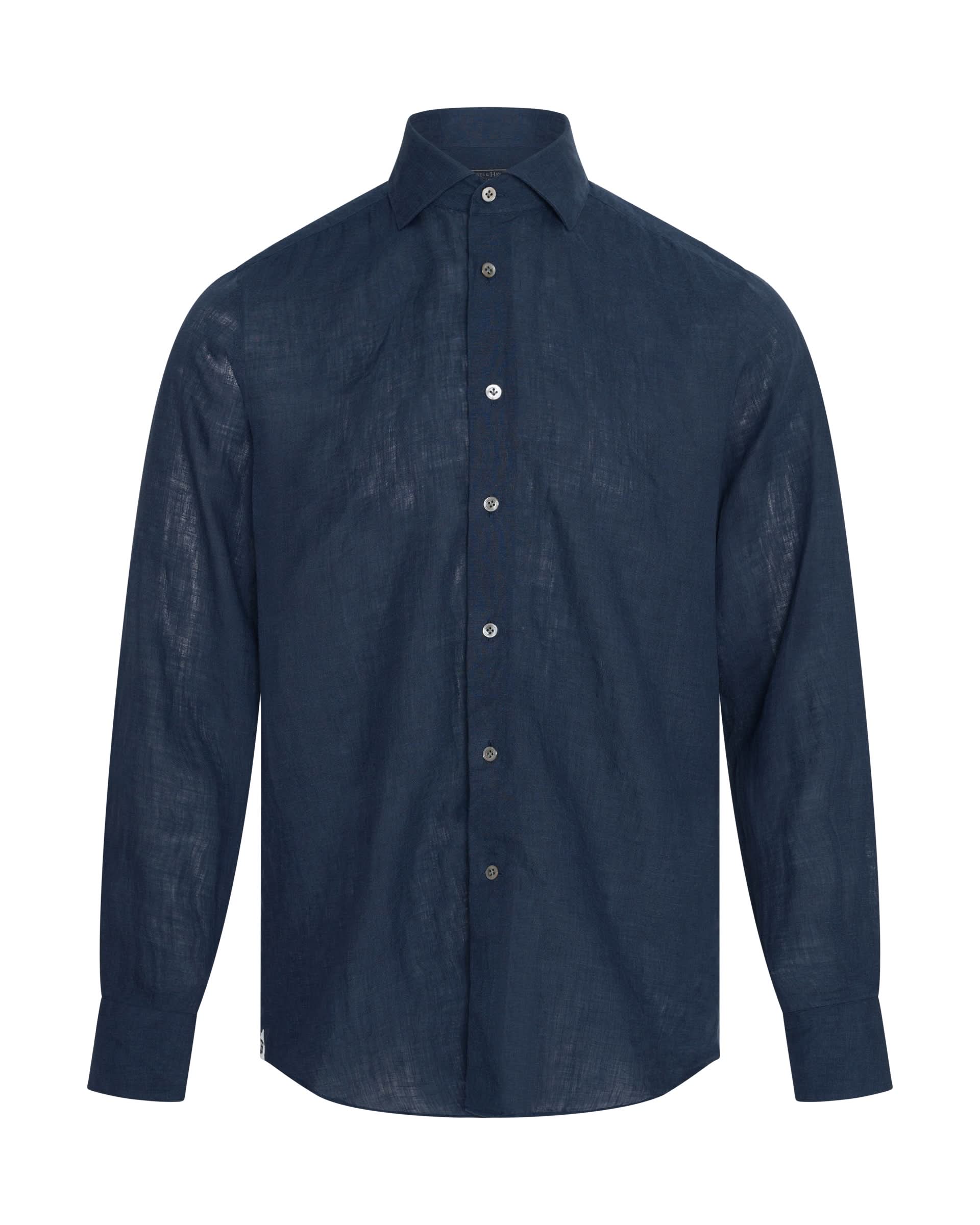 Dixon Linen Shirt Navy
