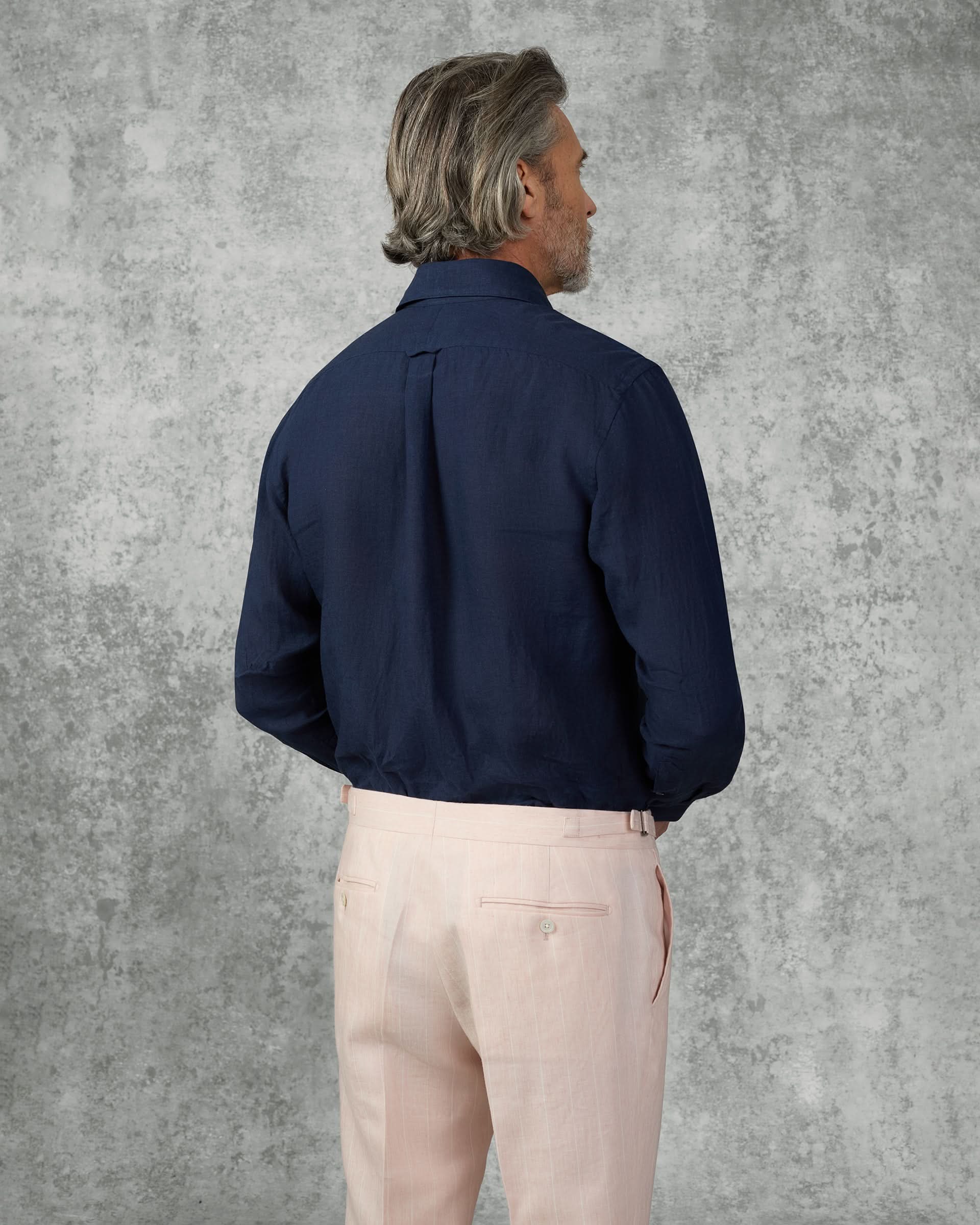Dixon Linen Shirt Navy