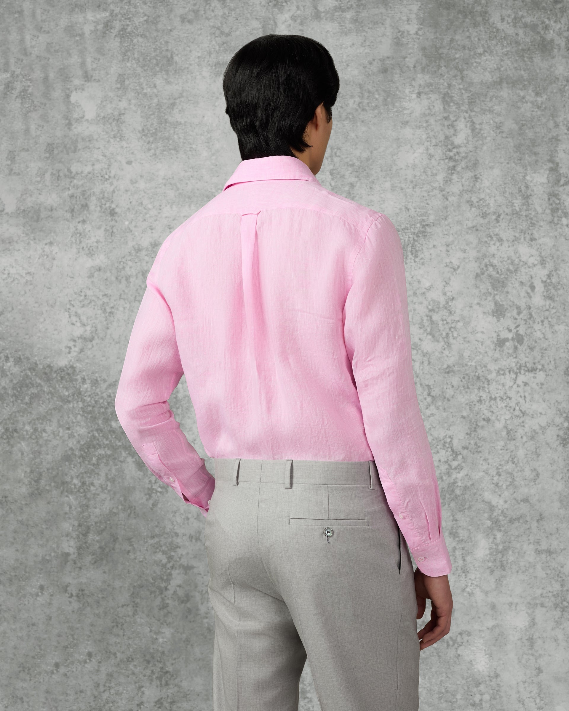 Dixon Linen Shirt Pink
