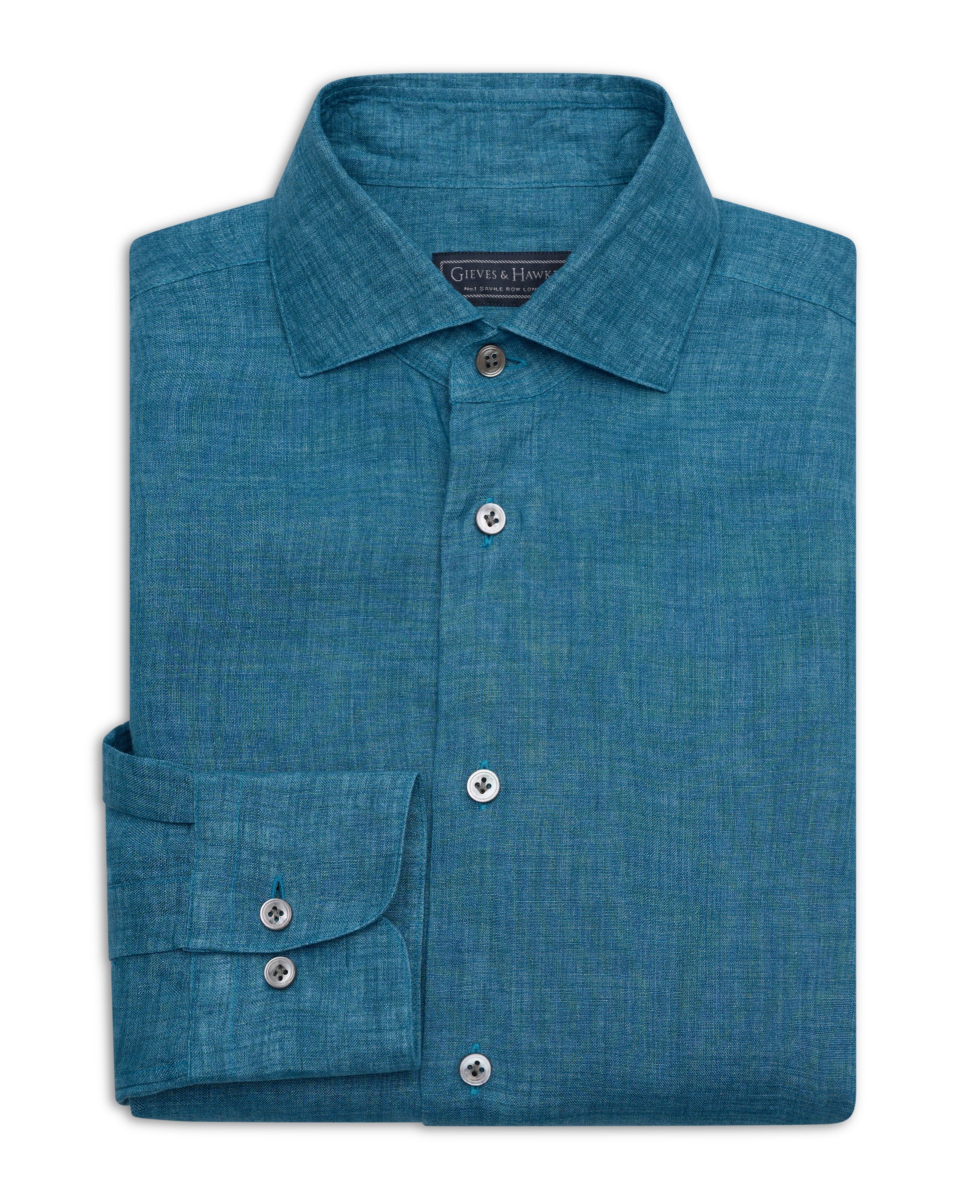 Dixon Linen Shirt Teal
