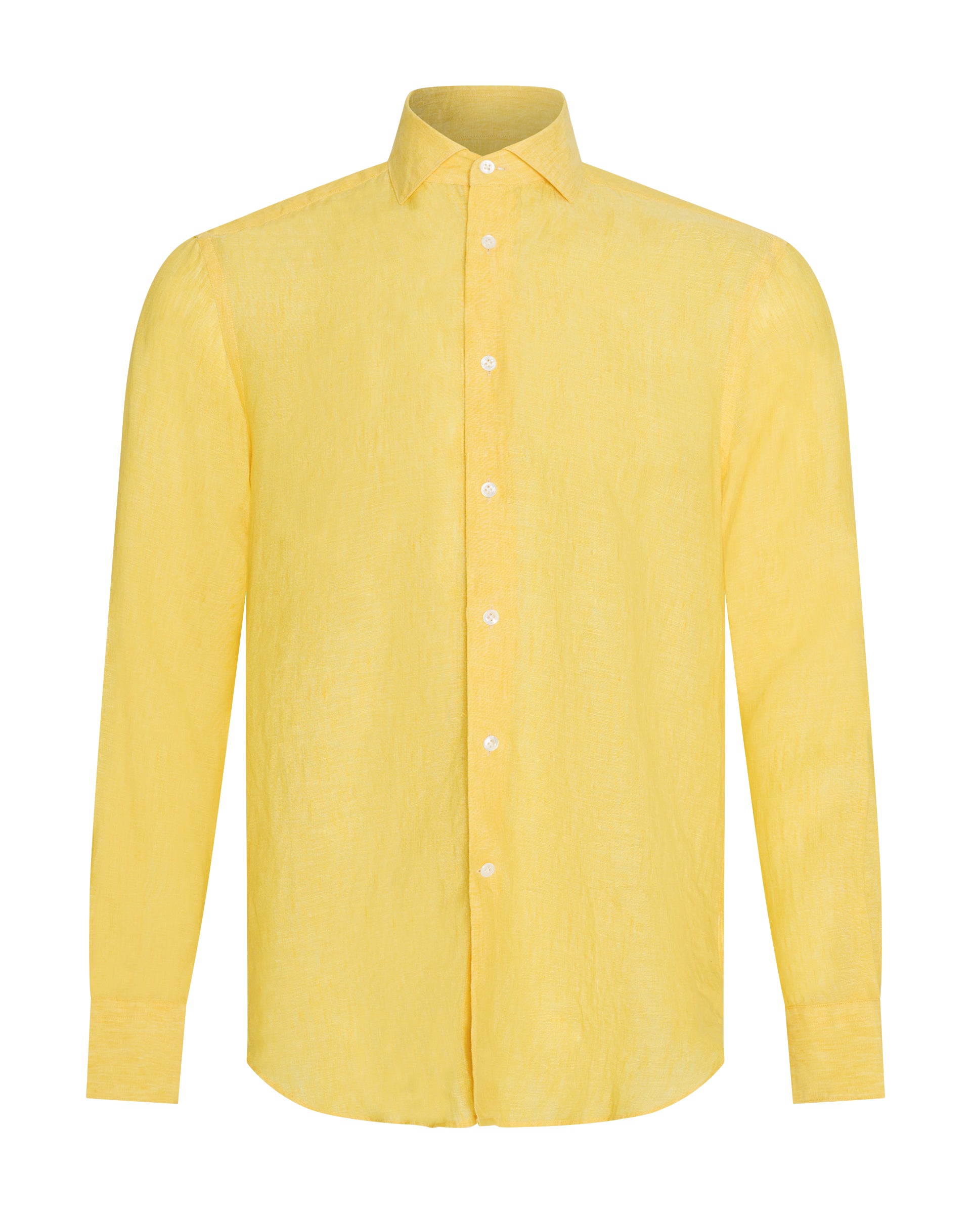 Dixon Linen Shirt Bright Yellow