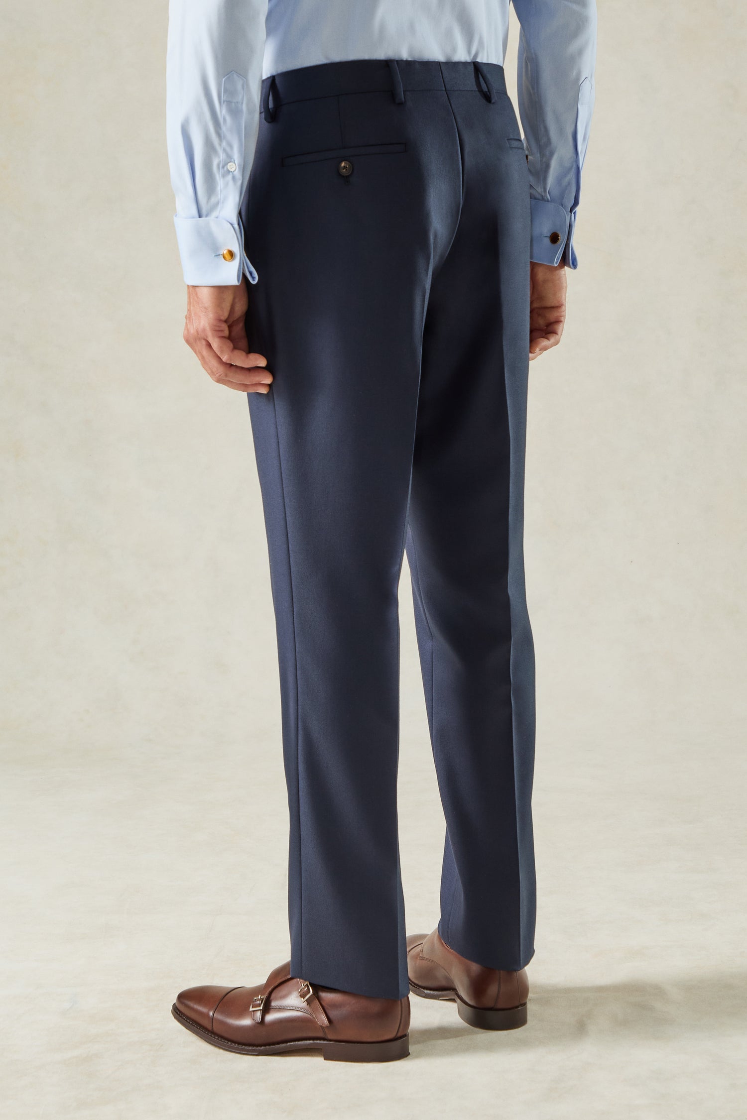 Doughty Wool Twill Suit Navy