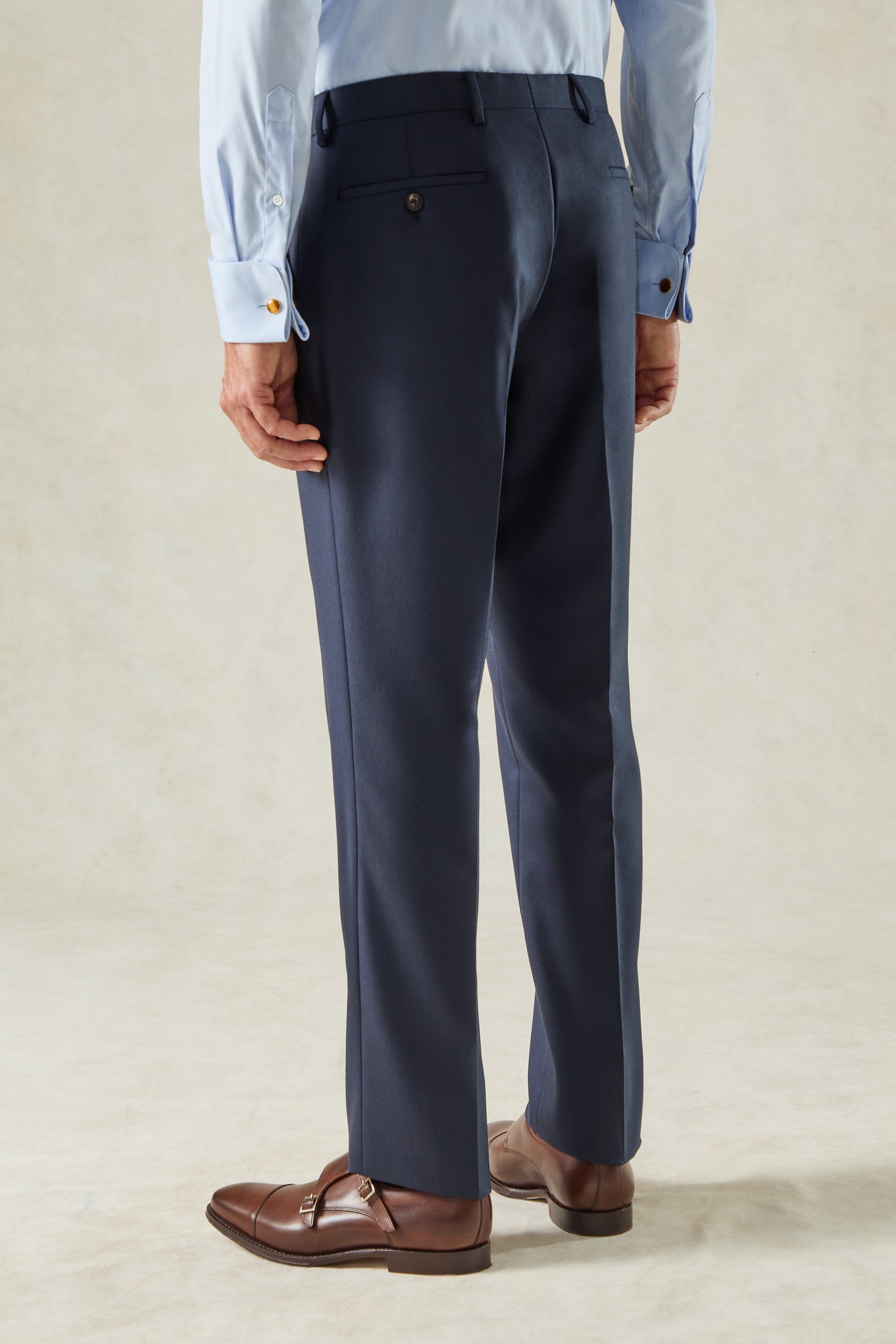 Doughty Wool Twill Suit Navy