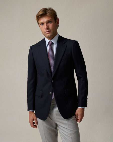 Woodward Wool Fresco Blazer Navy