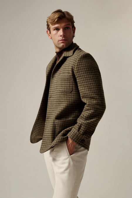 Lachlan Check Virgin Wool & Cashmere Shacket