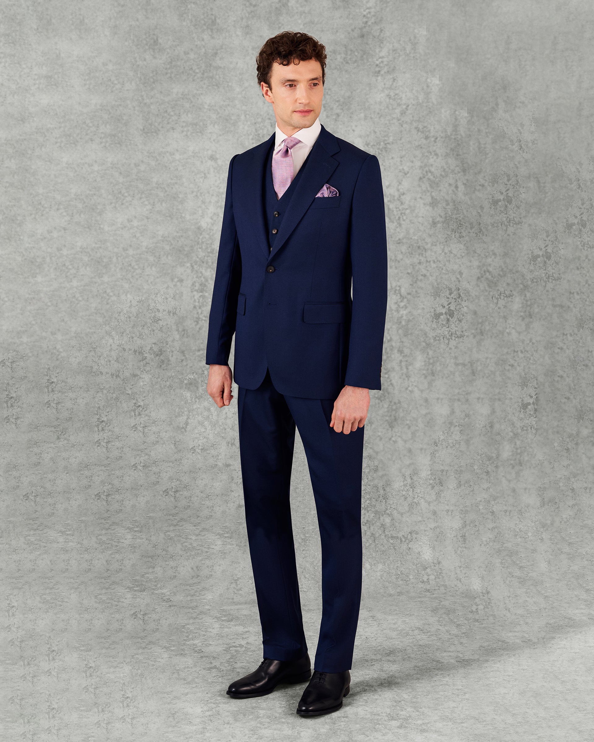 Seymour Virgin Wool Twill Suit Navy
