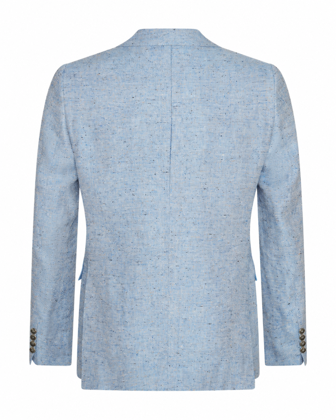 Felton Linen Silk Cotton & Virgin Wool Textured Blazer Light Blue