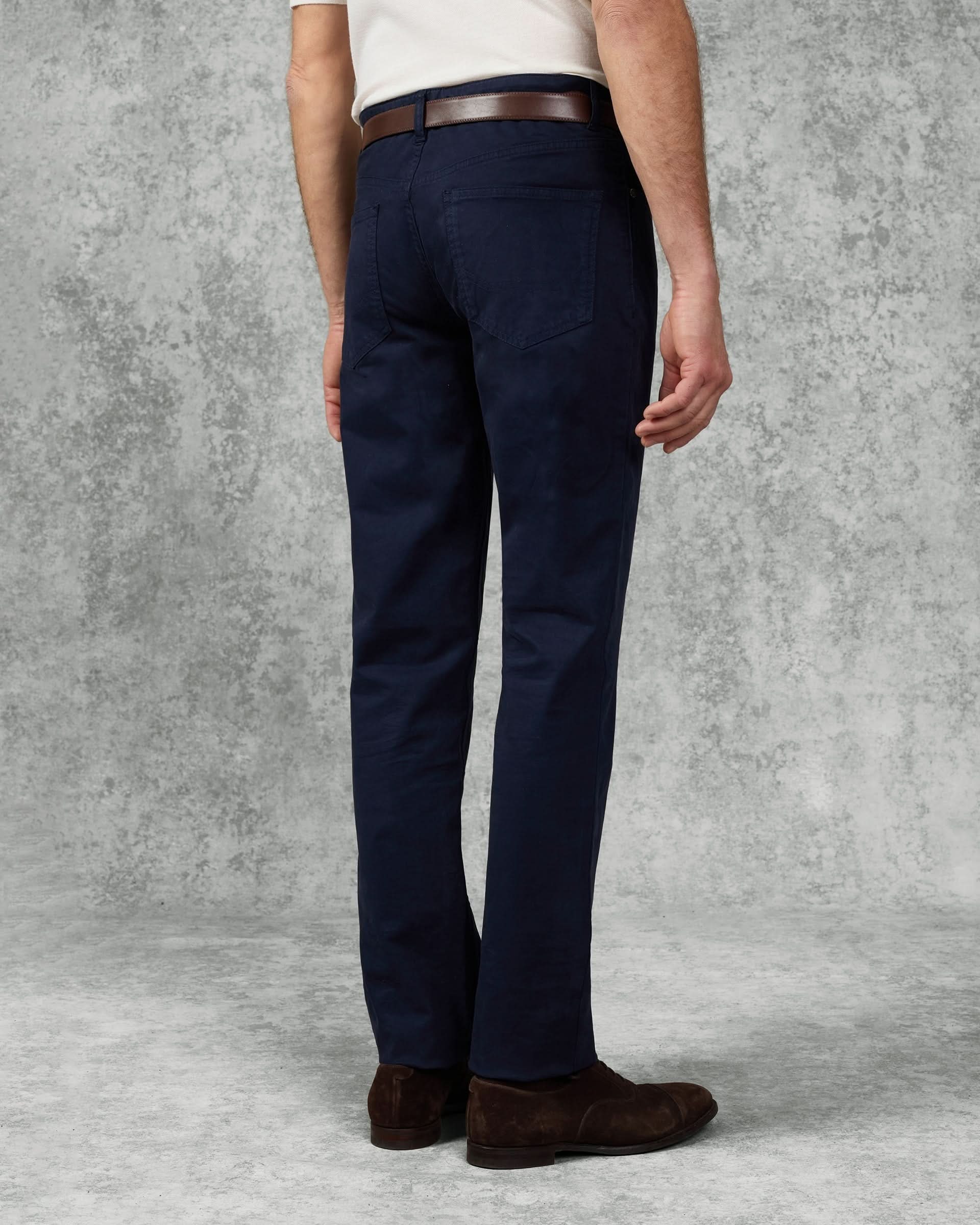 Frederick Cotton Stretch 5 Pocket Trouser Navy