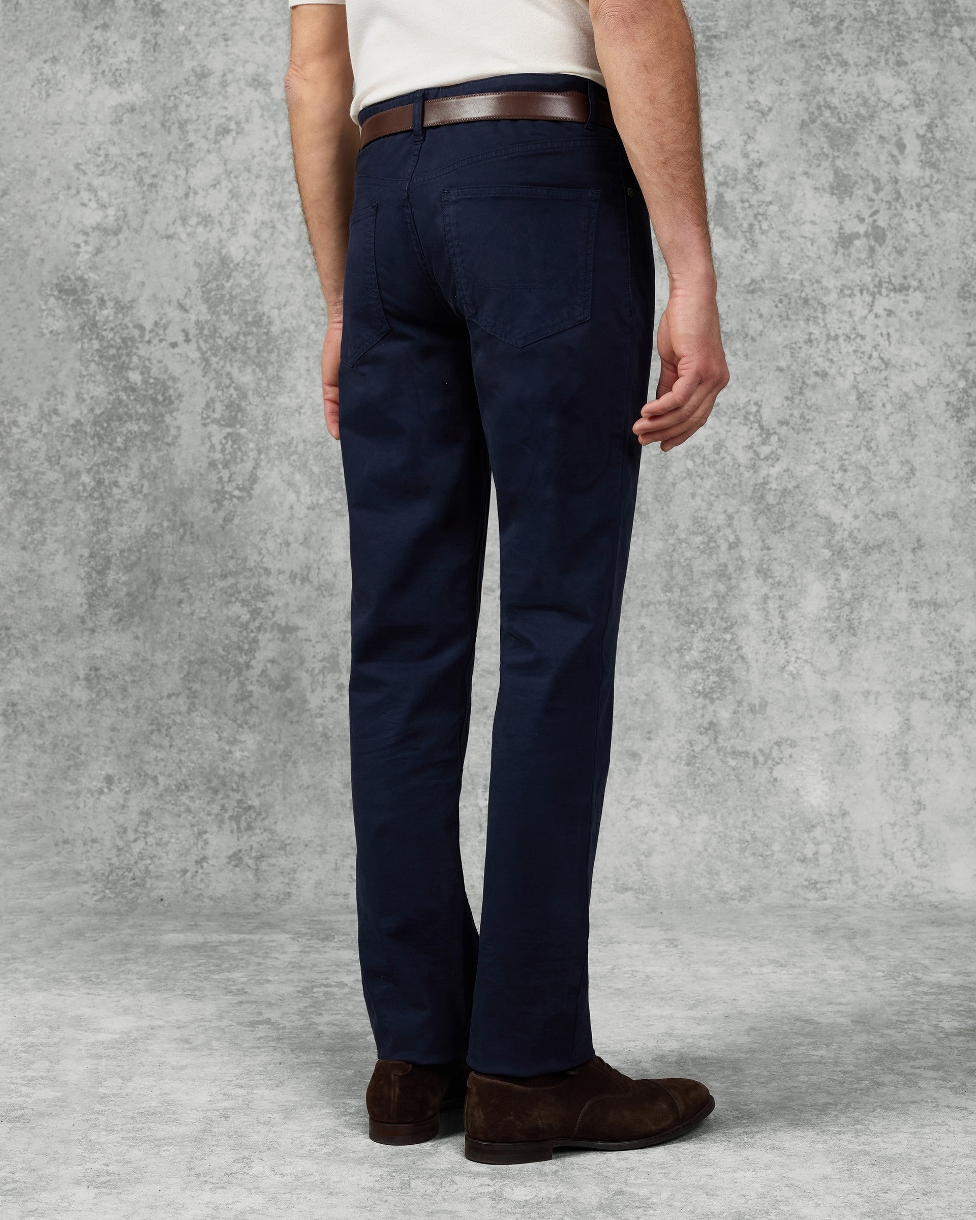 Frederick Cotton & Elastane 5 Pocket Trouser Navy