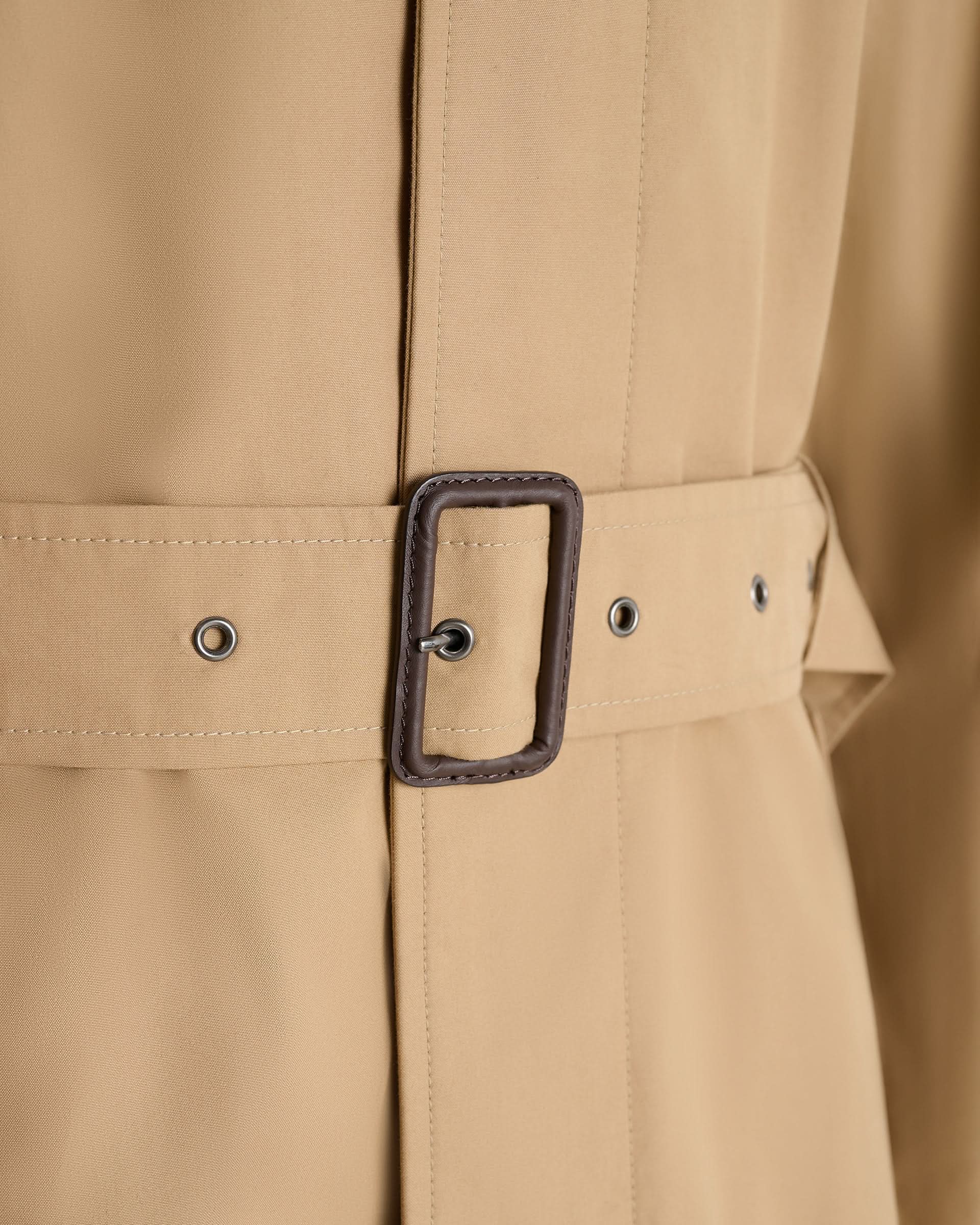 Sargent Ventile Cotton Water Repellent Belted Mac Tan