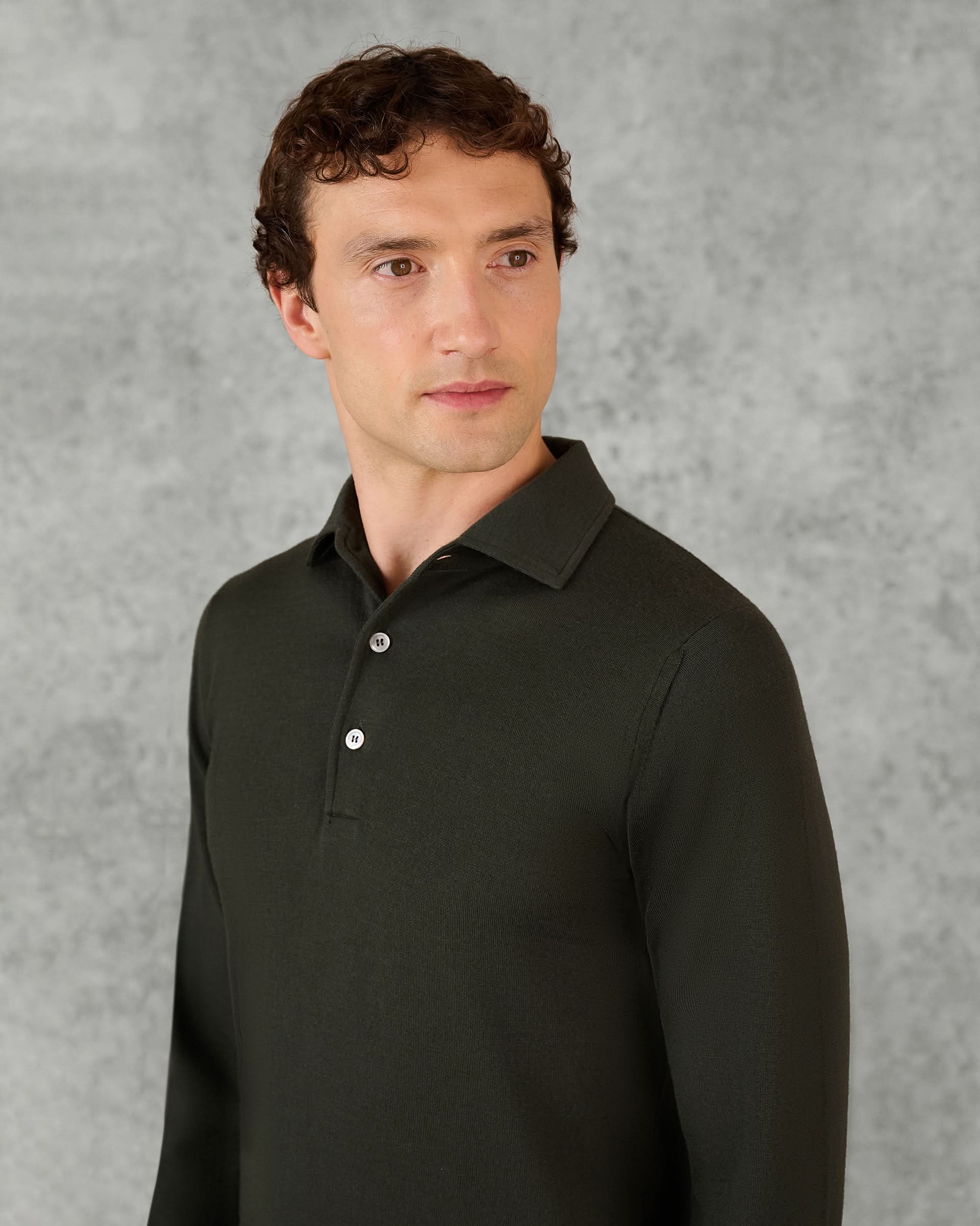 Grant Ultrafine Merino Wool Polo Shirt