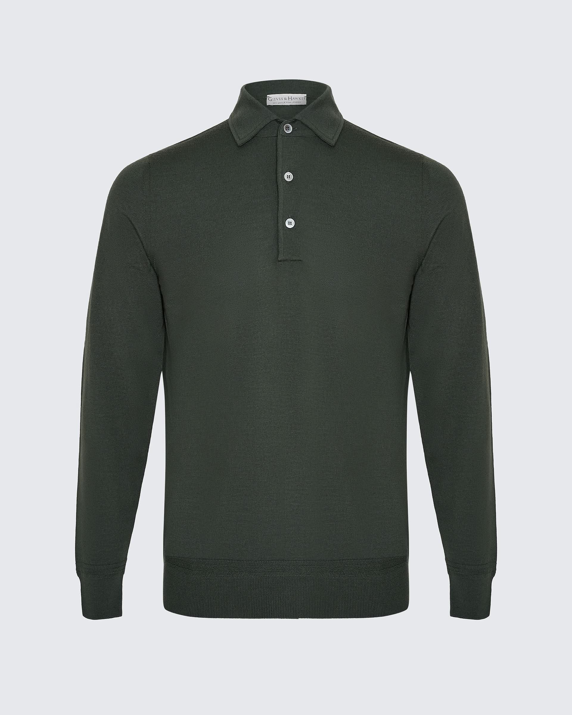 Grant Ultrafine Merino Wool Polo Shirt