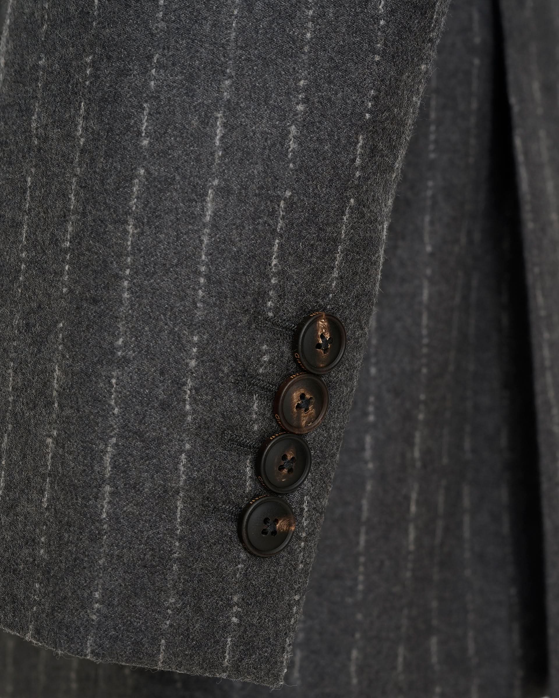 Gunn Wool Cashmere Suit Jacket Grey Morse Code