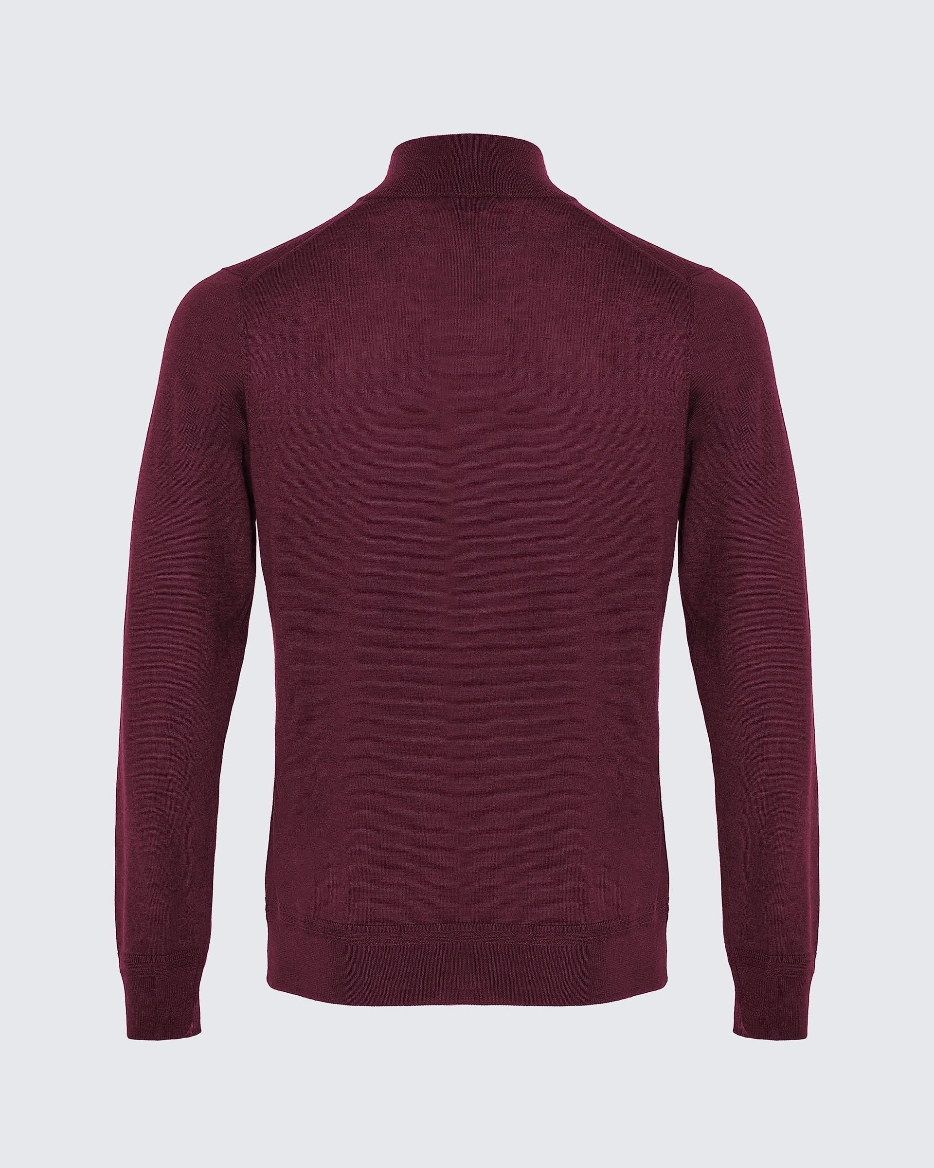 Hamilton Merino Wool Silk Cashmere Quarter Zip Jumper