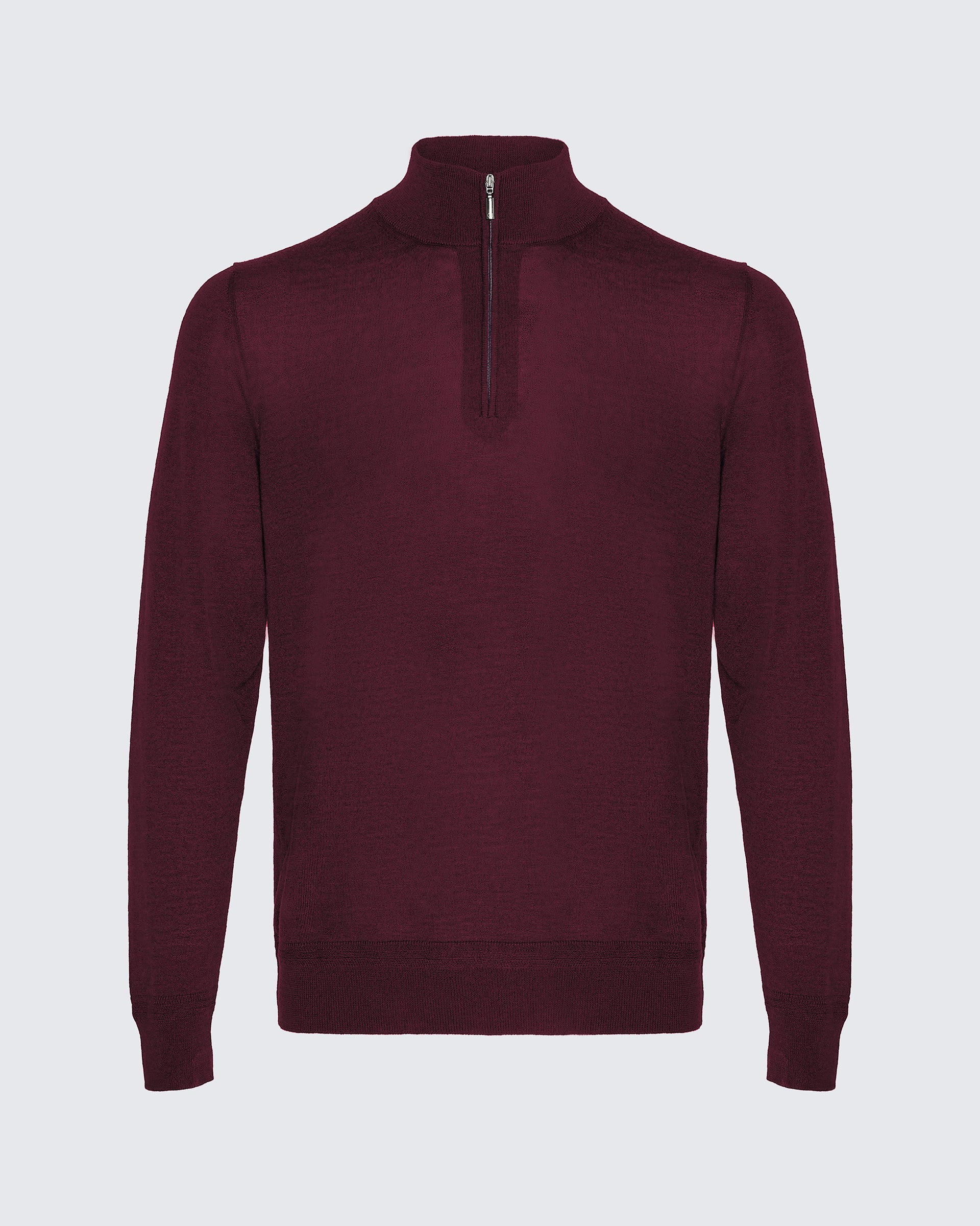 Hamilton Merino Wool Silk Cashmere Quarter Zip Jumper