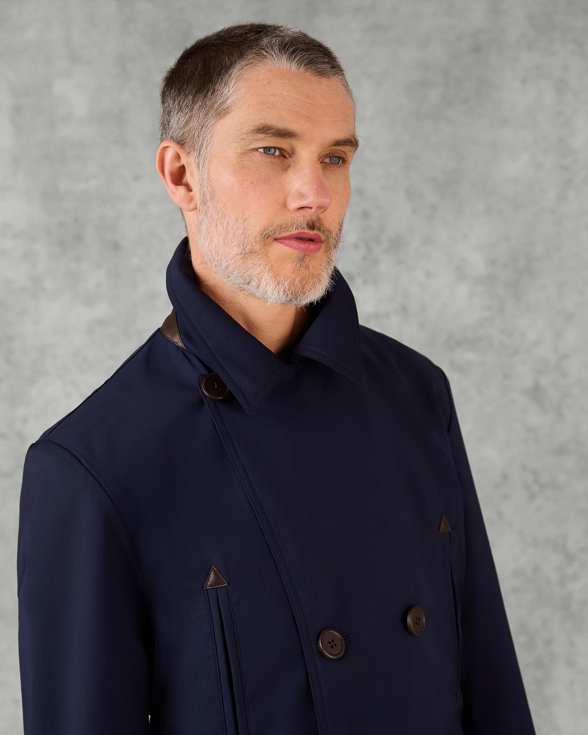 Hawkes Lazer Cut Peacoat Navy