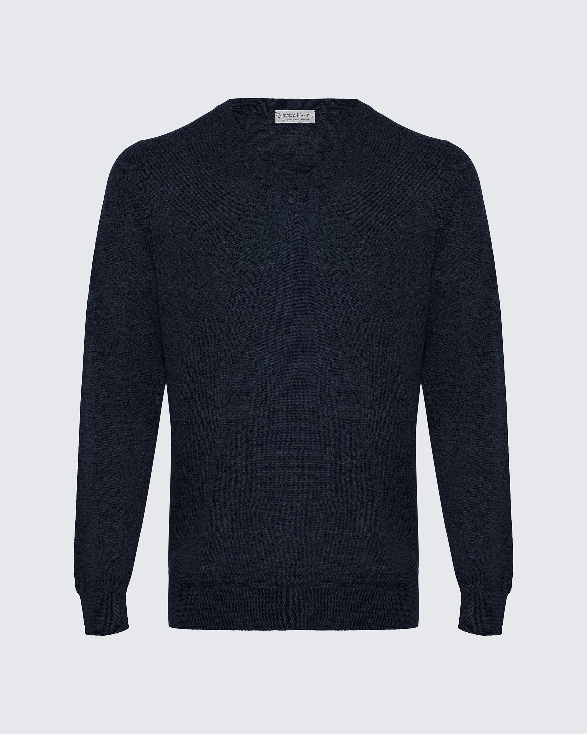 Hodge Wool Silk Cashmere V-neck Jumper