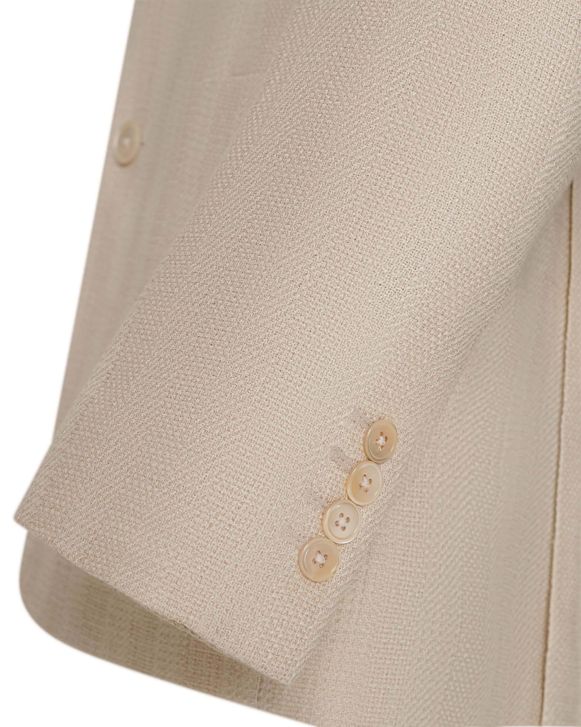 Hammond Virgin Wool, Silk & Linen Blazer Cream