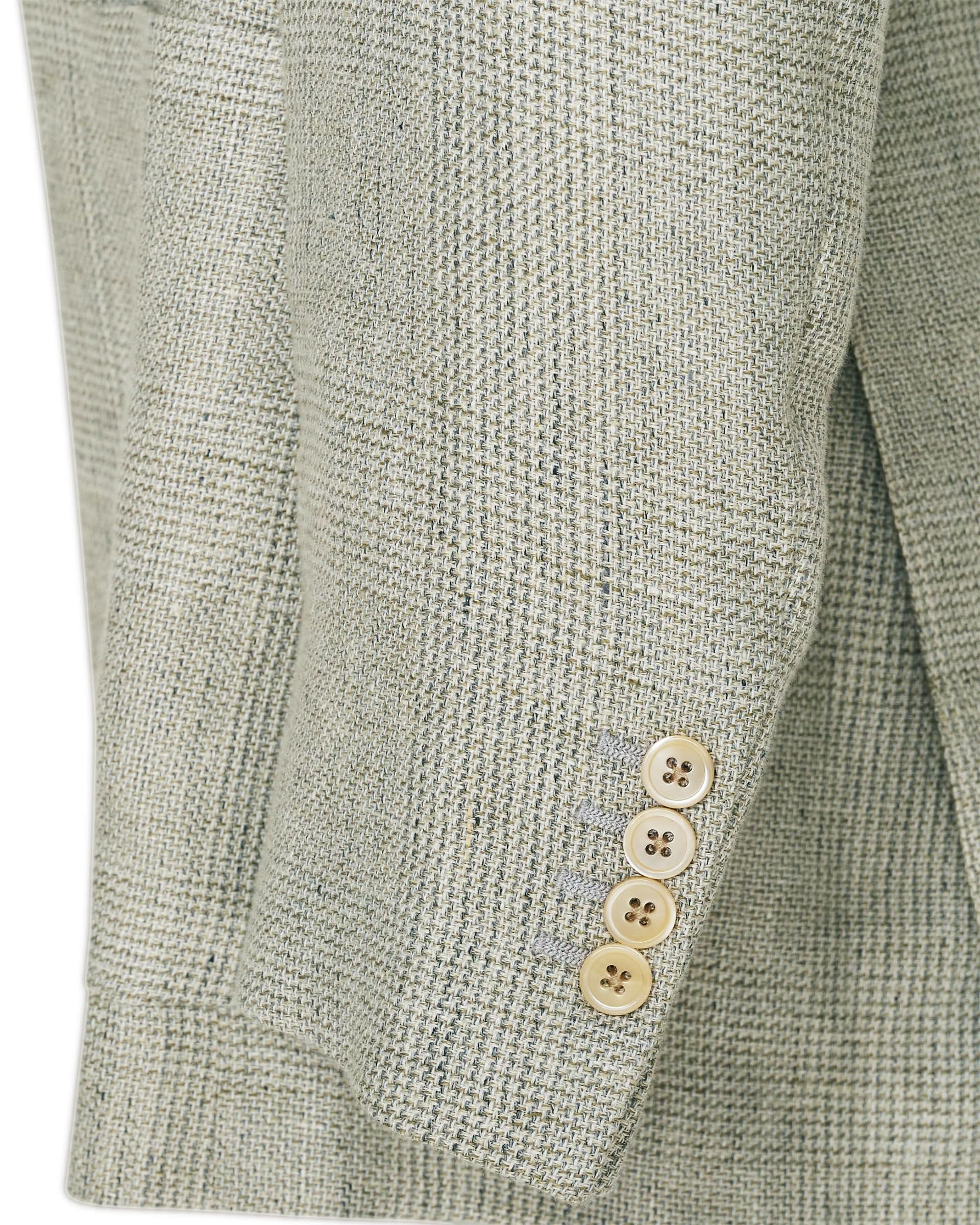 Hartley Linen Wool & Silk Unstructured Blazer Light Grey