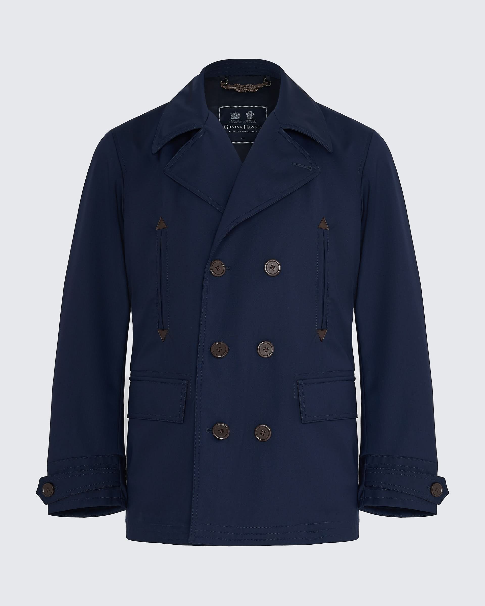 Hawkes Lazer Cut Peacoat Navy