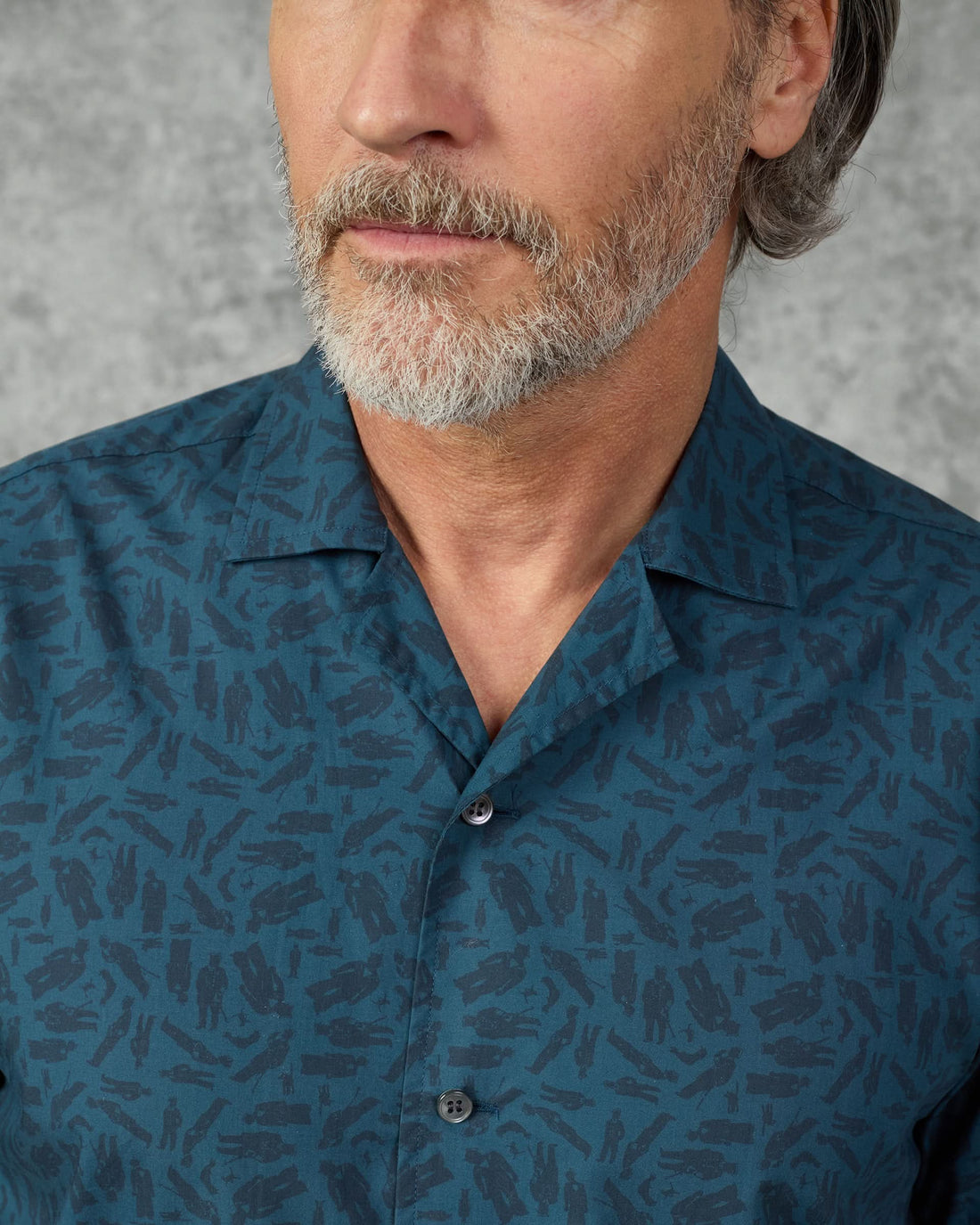 Heath Cotton & Lyocell Portsmouth Men Shirt Teal