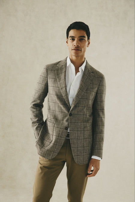 Hopwood Wool Silk Linen Blazer