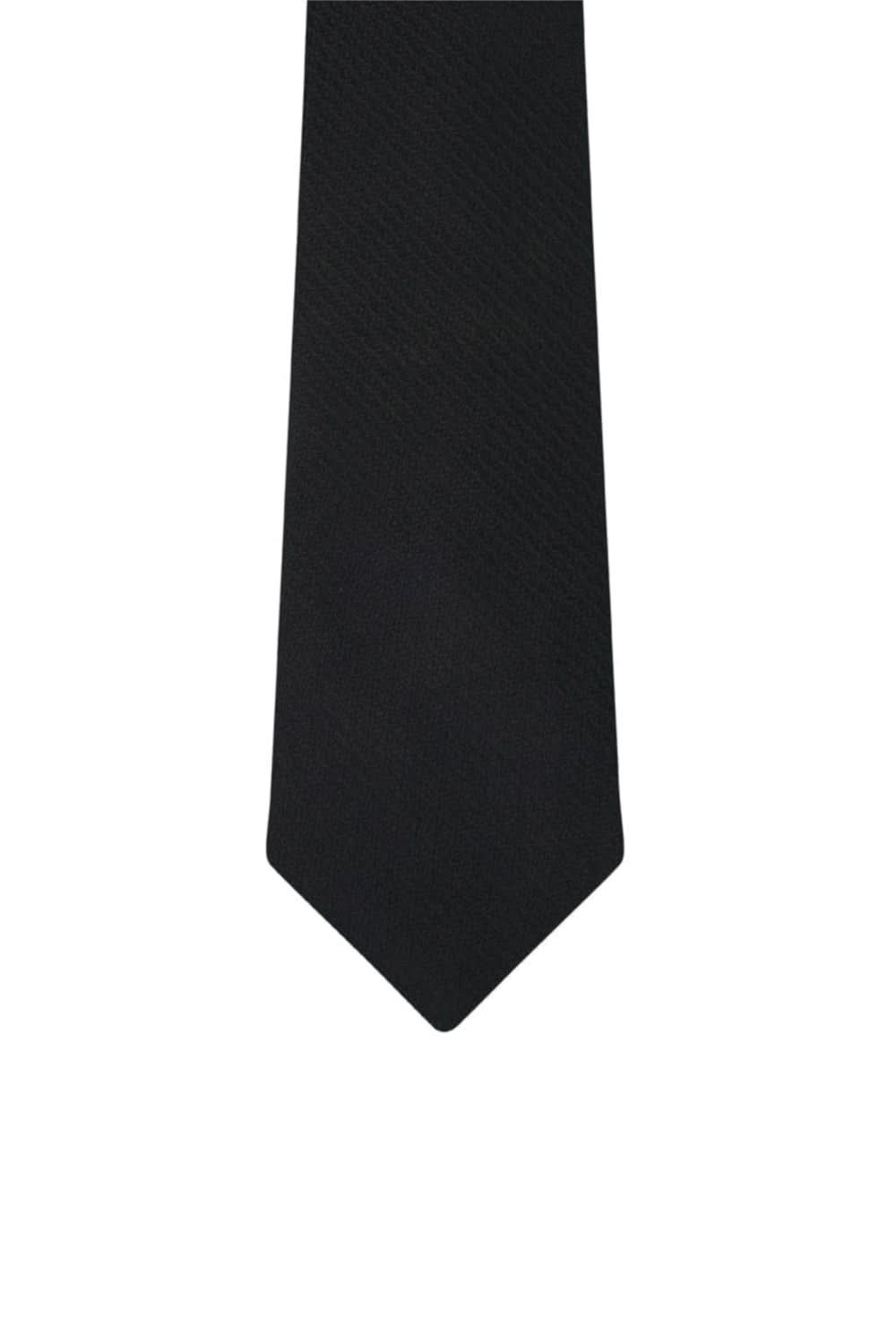 Black Officers Tie - Non Crease