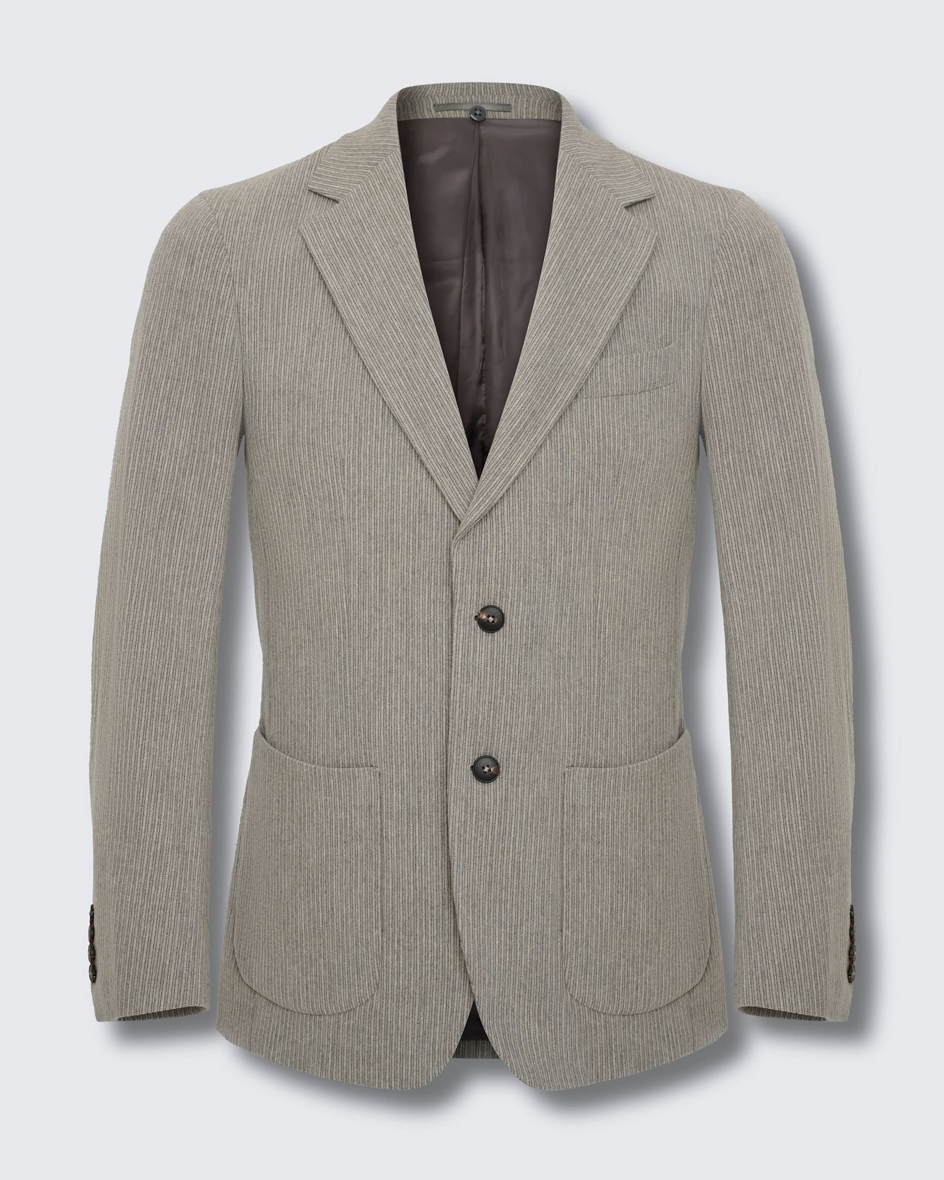 James Wool & Cashmere Corduroy Blazer Light Grey