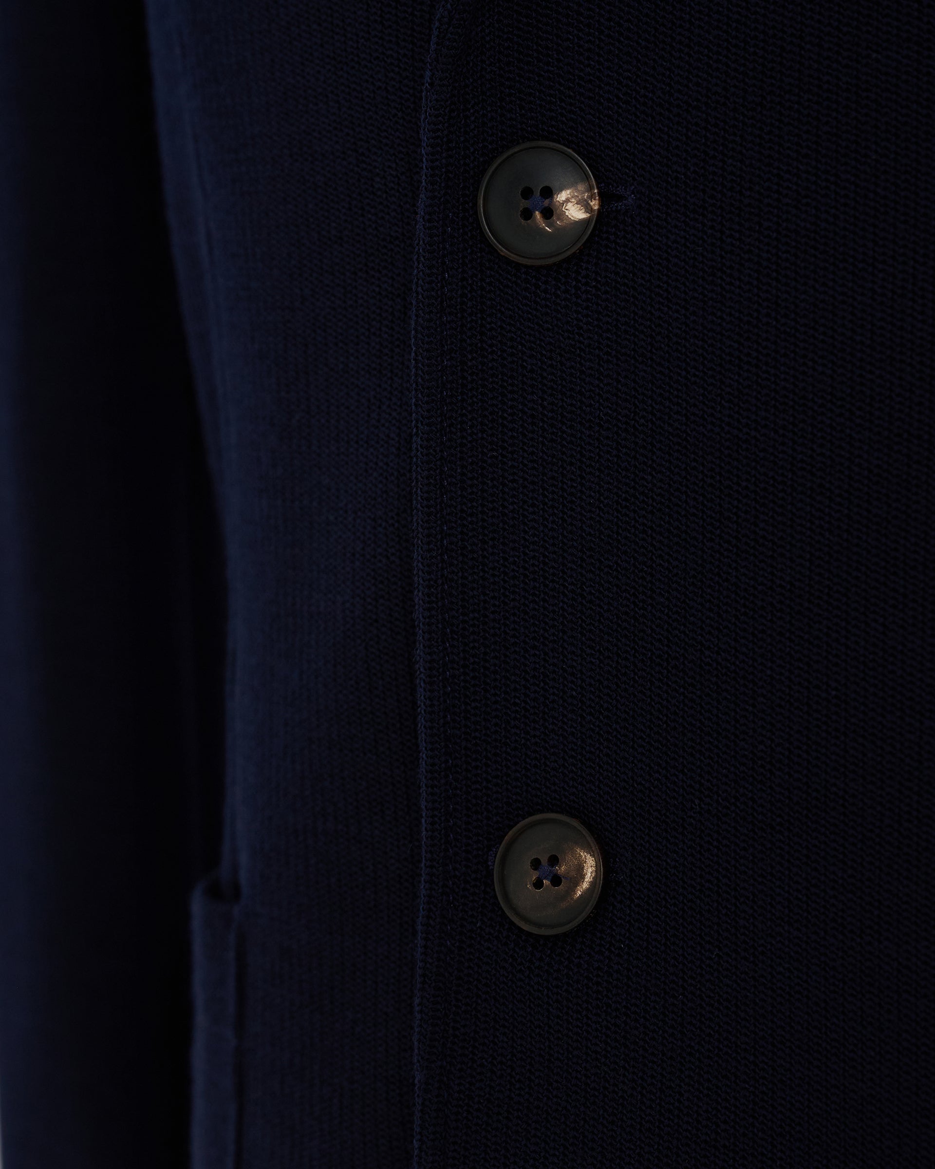 Jervoise Virgin Wool Cotton Blazer Navy