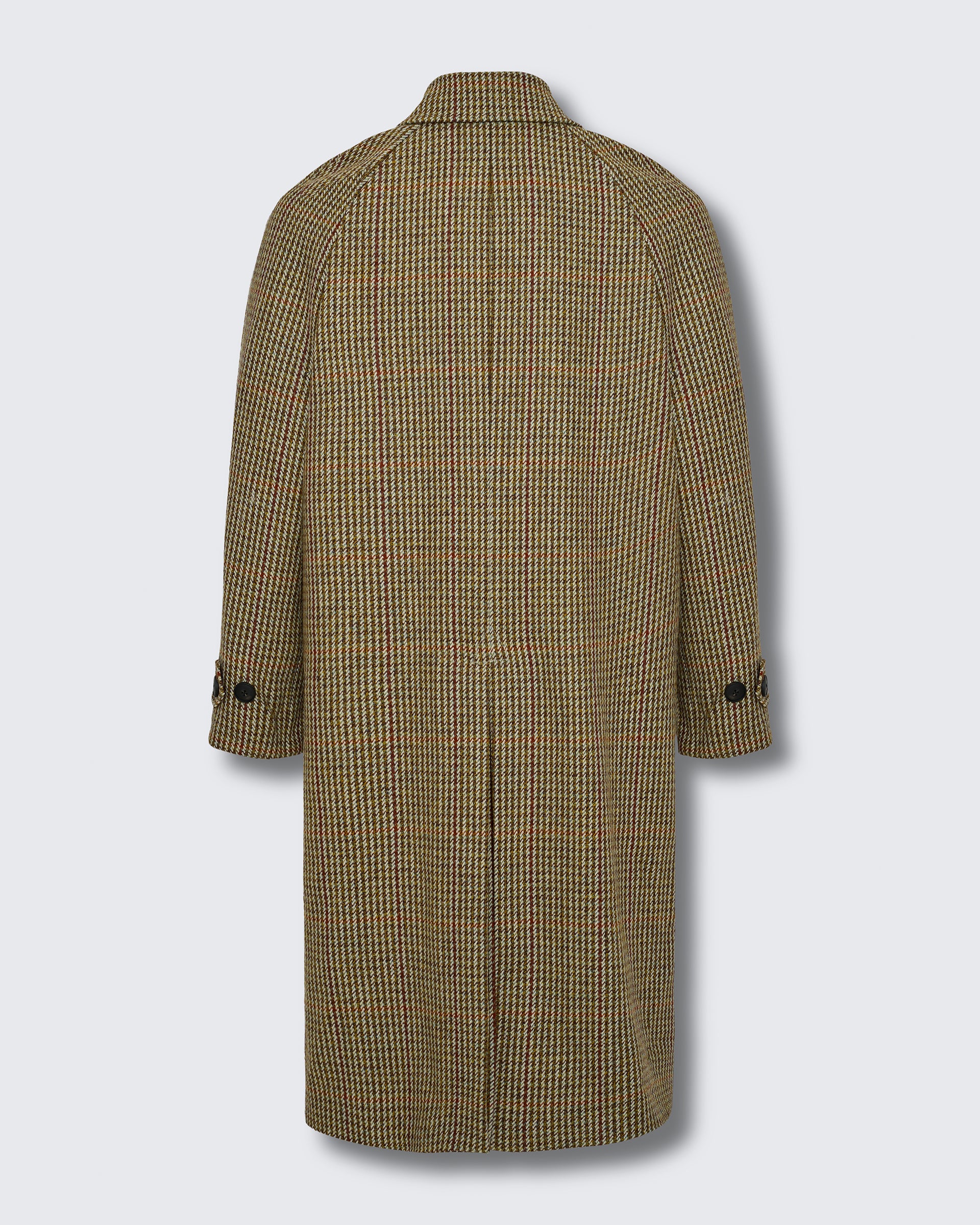 Kenmore Herringbone Raglan Coat Multi Shepard Check