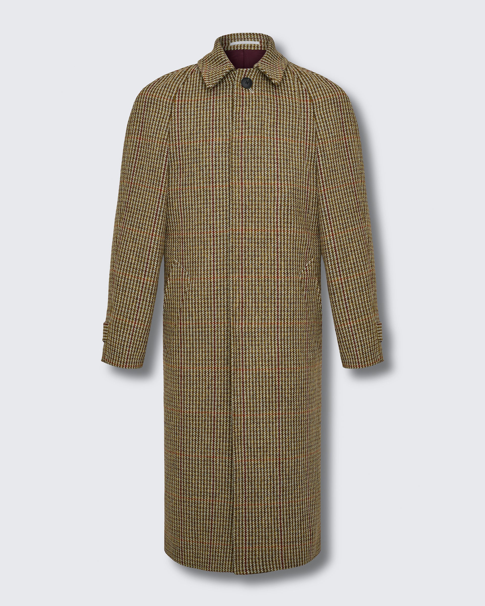 Kenmore Herringbone Raglan Coat Multi Shepard Check