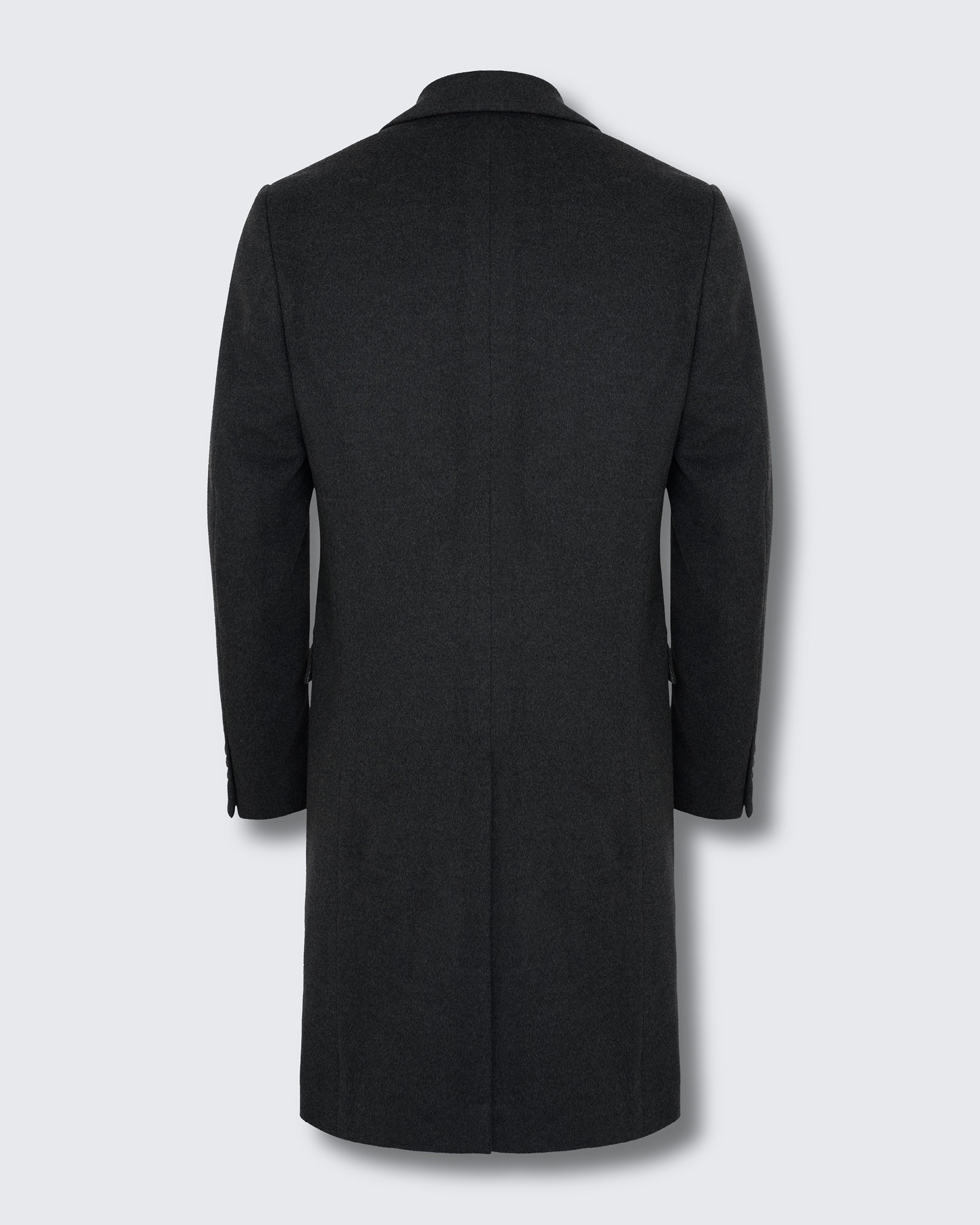 Kingsley Wool Cashmere Top Coat Charcoal