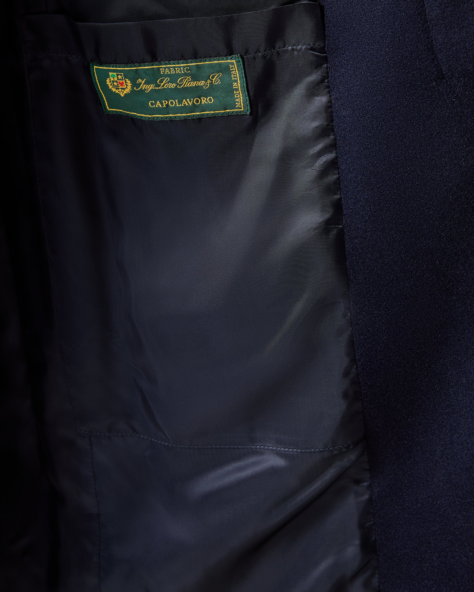 Kingsley Wool Overcoat Navy