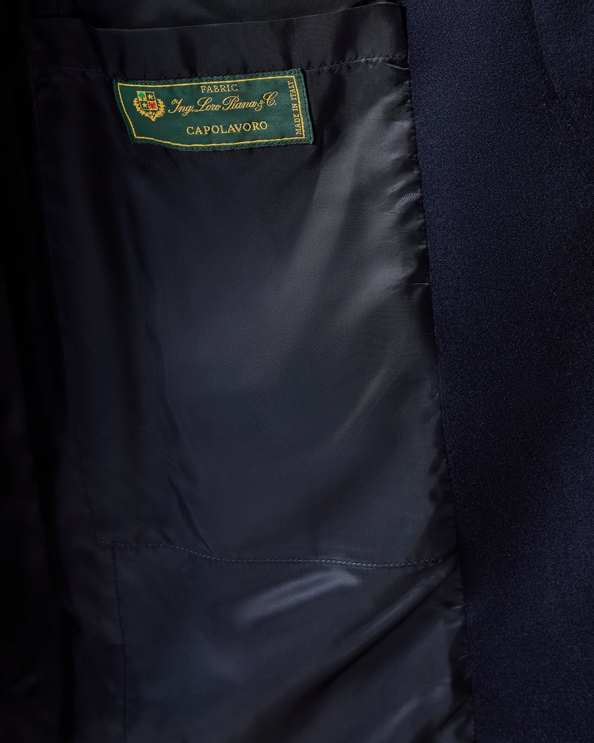 Kingsley Wool Overcoat Navy
