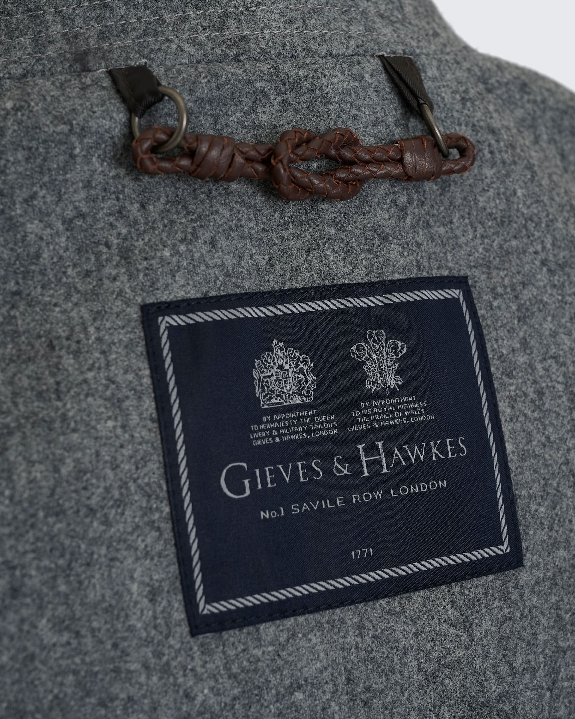 Lander Field Jacket Grey Flannel With Membrane