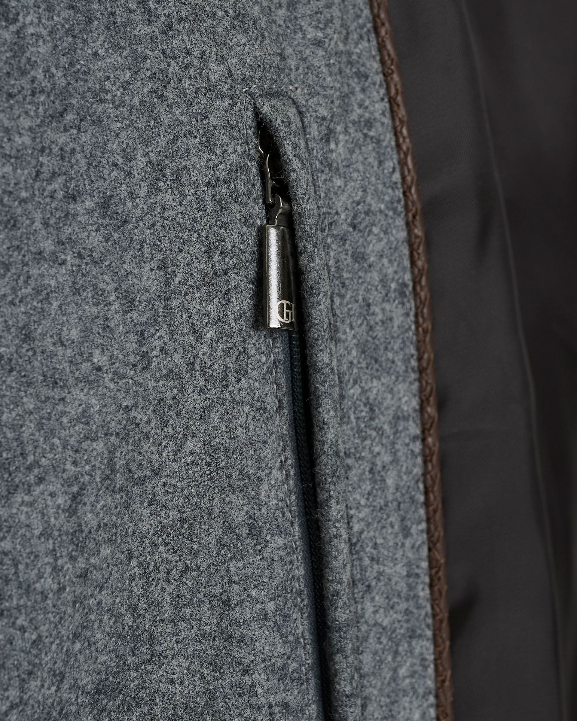 Lander Field Jacket Grey Flannel With Membrane