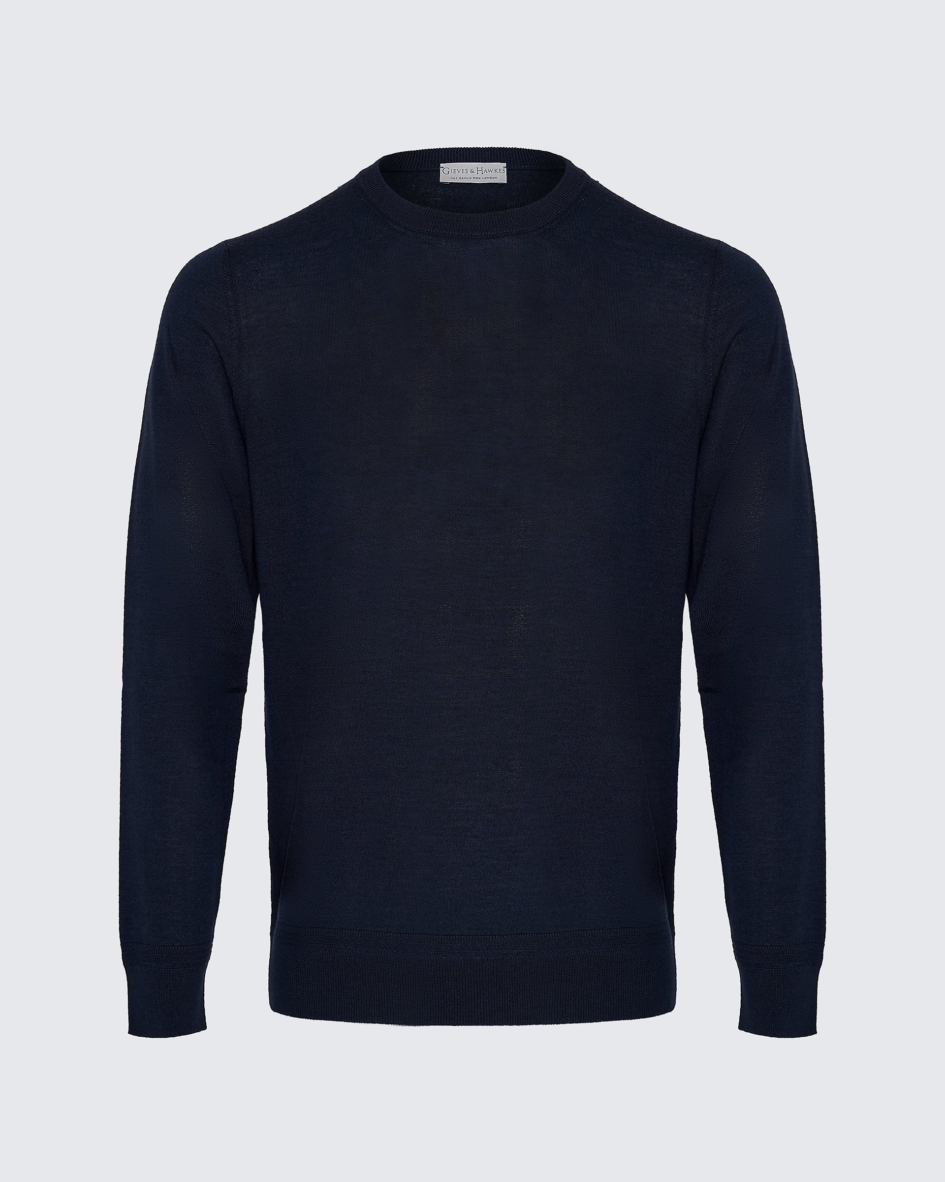 Lucas Merino Wool Silk Cashmere Crew Jumper