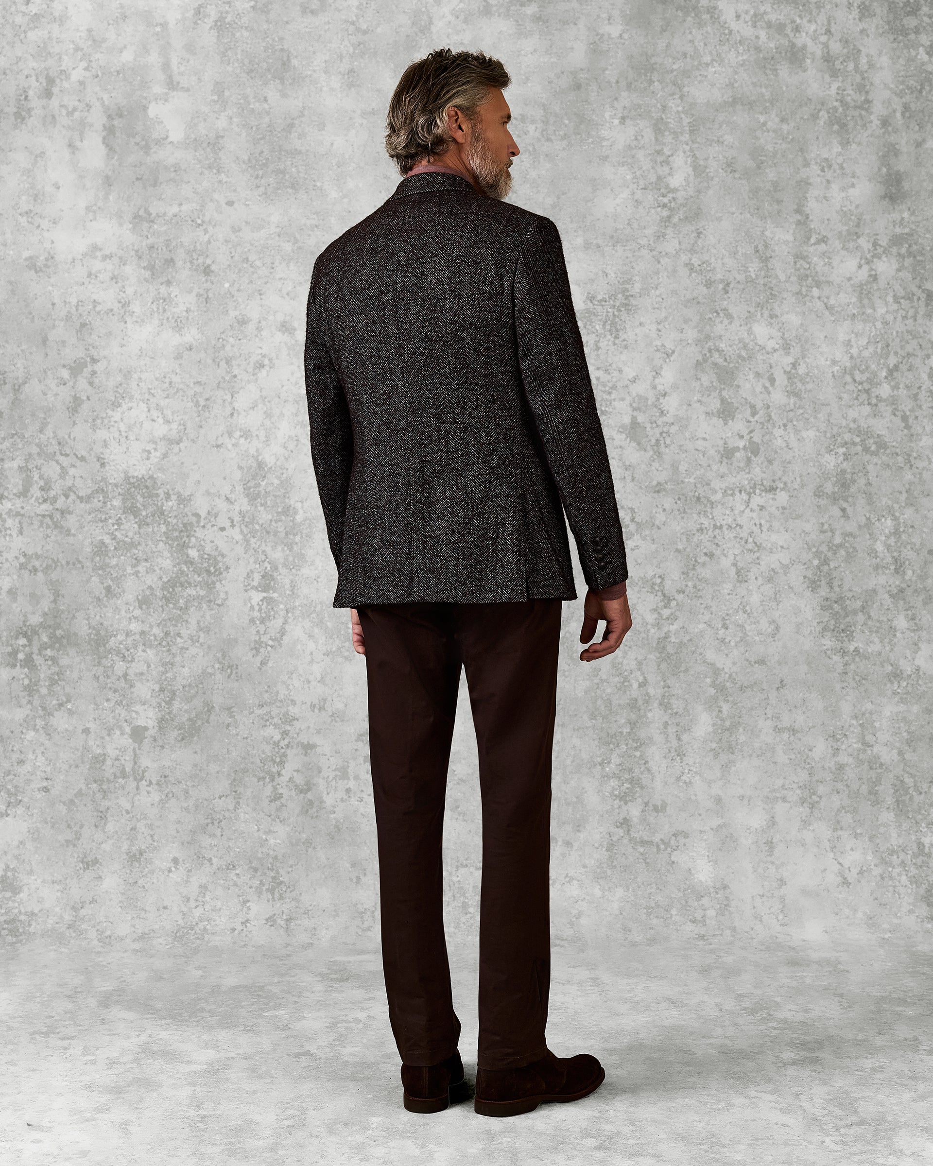 Poynter Wool & Alpaca Herringbone Blazer