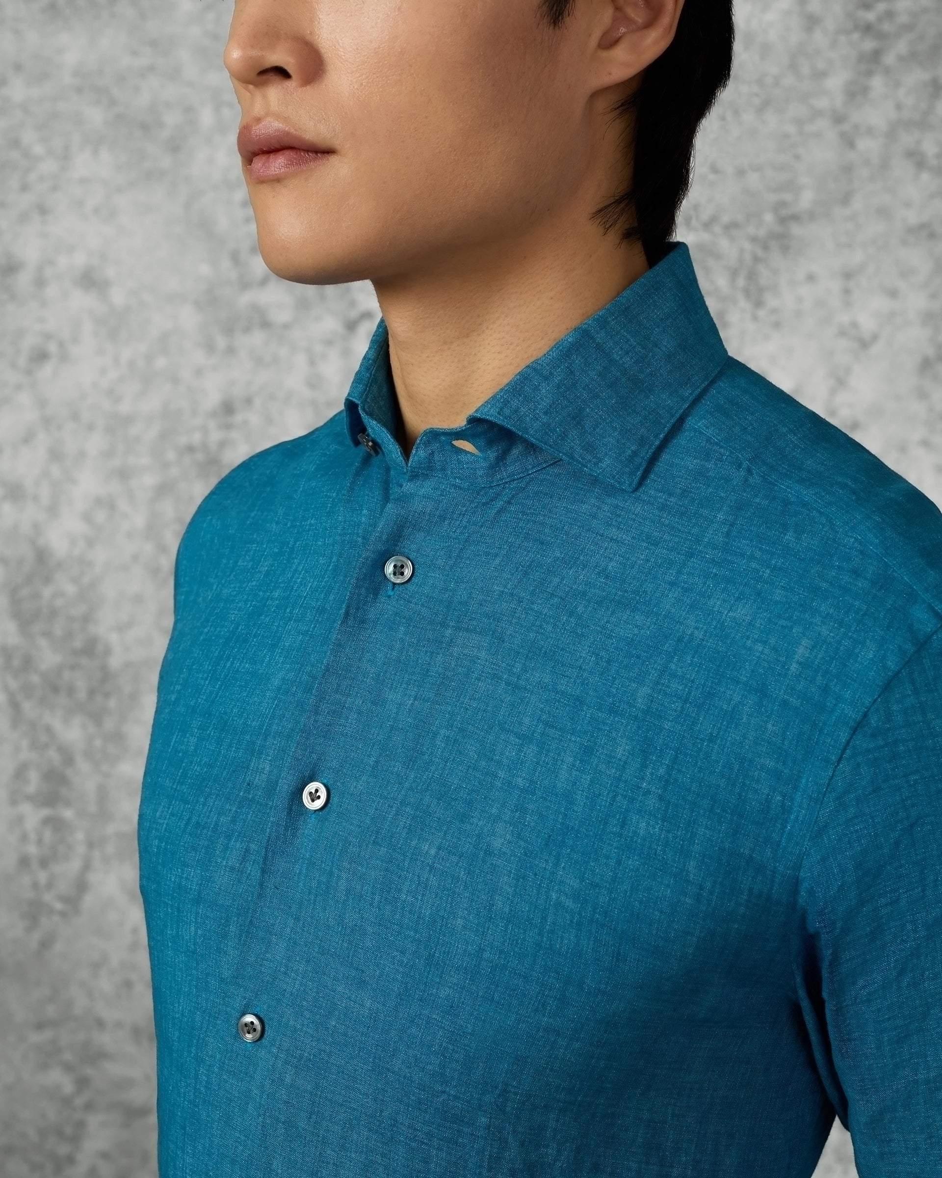 Dixon Linen Shirt Teal