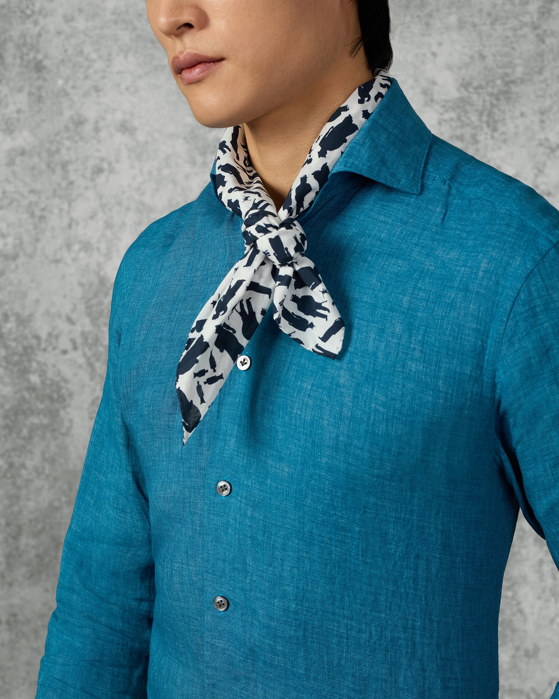 Dixon Linen Shirt Teal