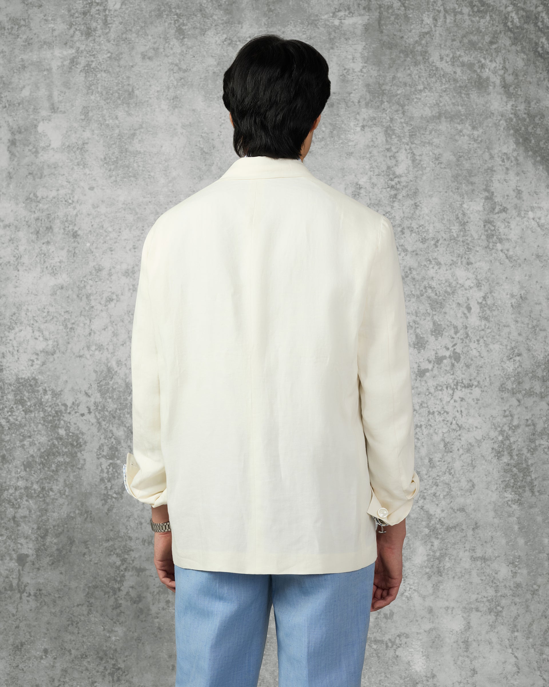 Randall Linen Shacket Ecru