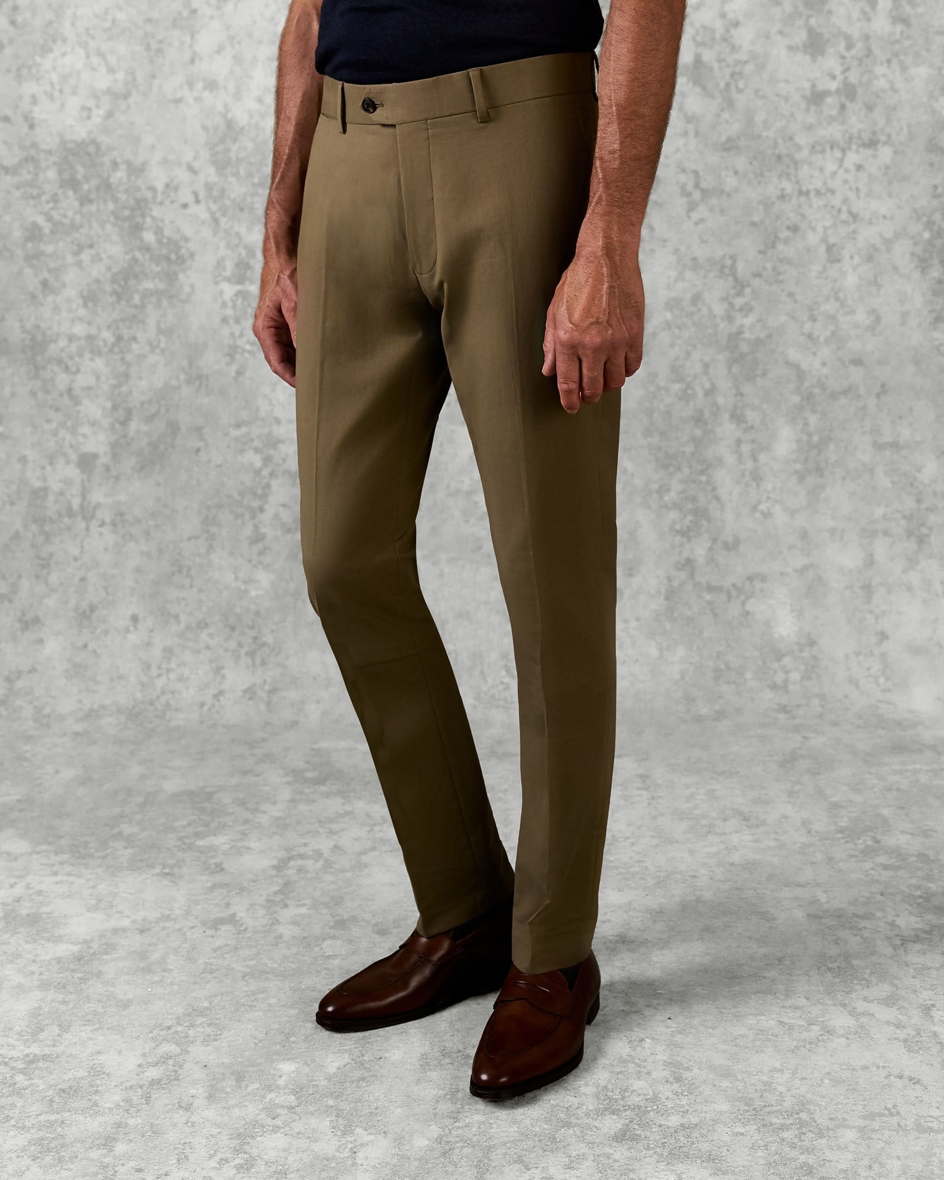 Walker Cotton Stretch Chino Tan