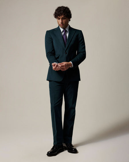 Longshaw Moleskin Suit Teal
