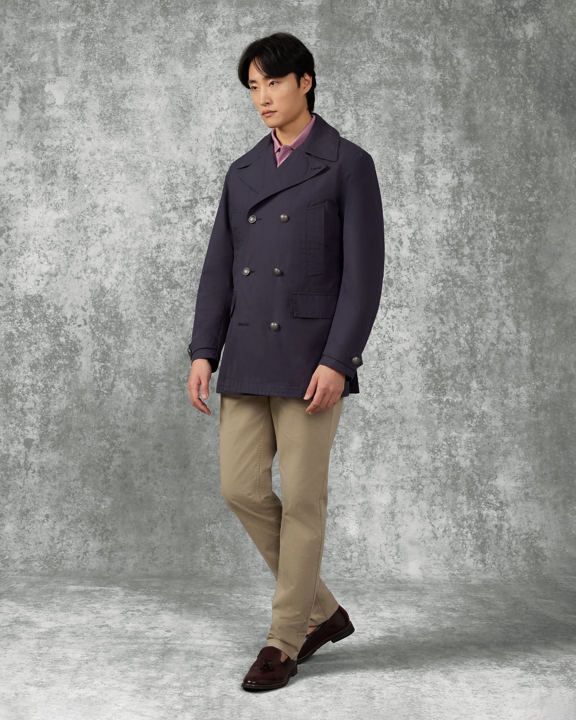 Spencer Ventile Cotton Water Repellent Peacoat Navy
