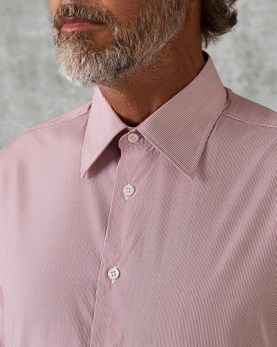 Kidder Red Stripe Cotton Shirt